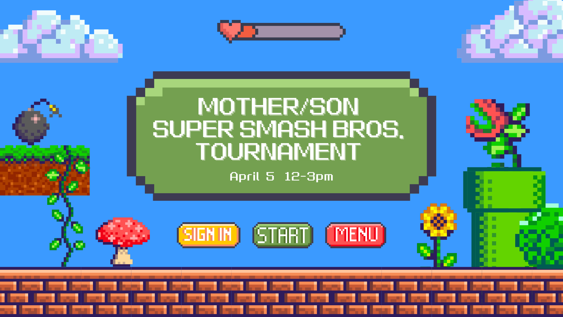Mom-Son Super Smash Bros Tournament