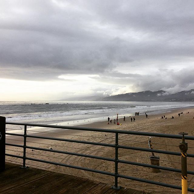Santa Monica Beach from the Pier. 