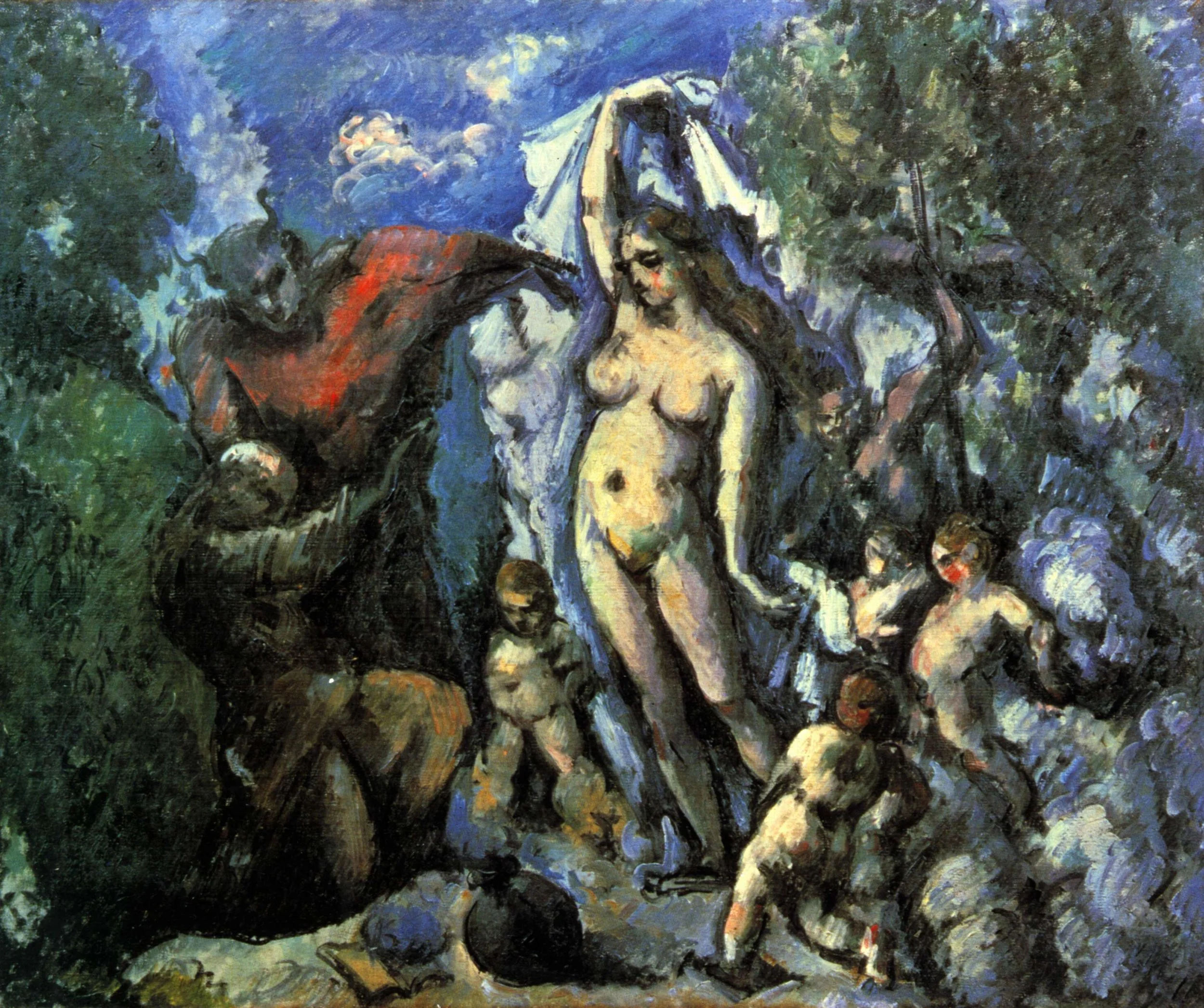 Paul Cézanne (1839-1906), The Temptation of St. Anthony (1877), oil on canvas, 47 x 56 cm. Musée d’Orsay, Paris. Wikimedia Commons. 