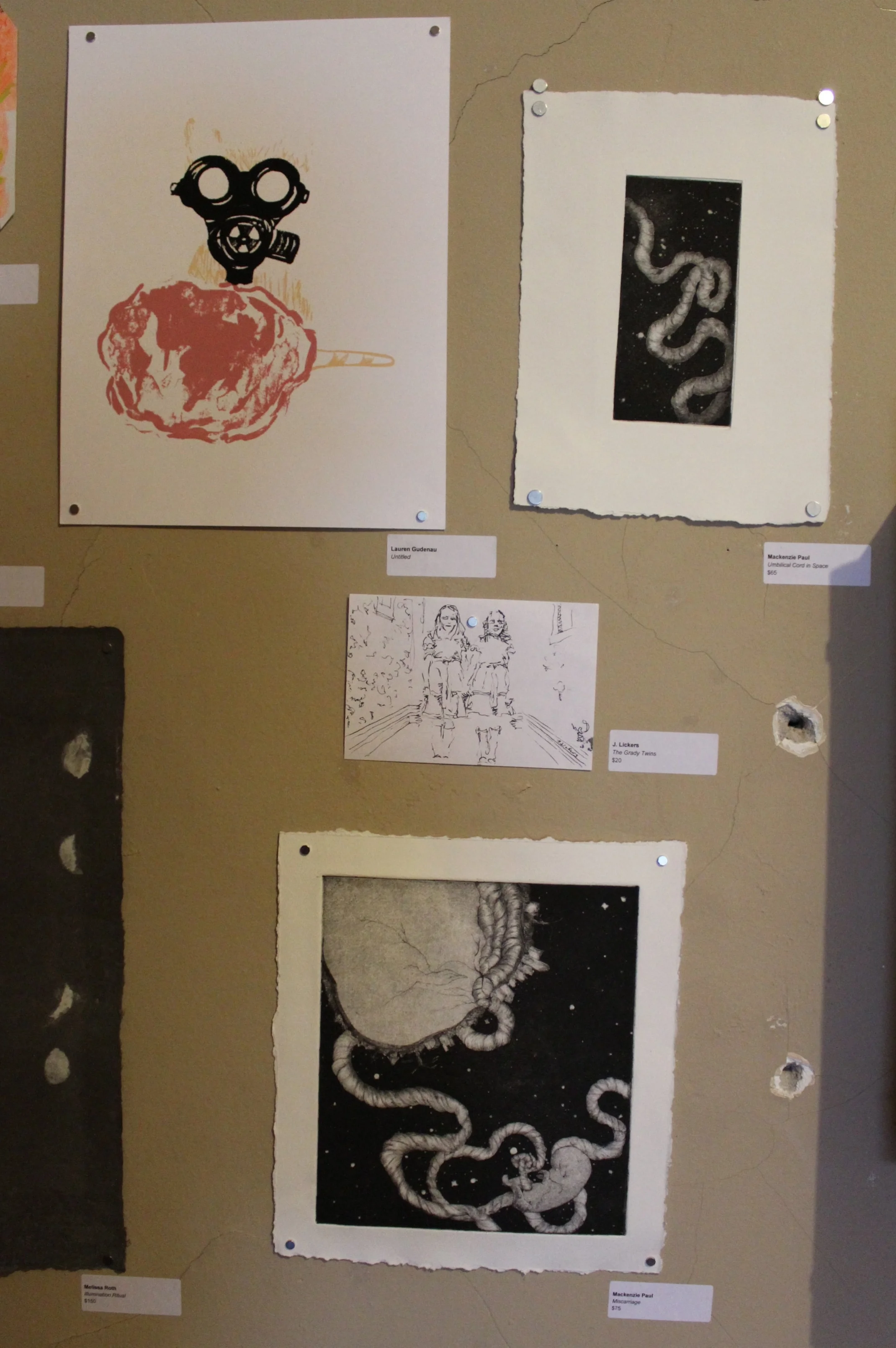  This piece was shown in the Toil and Trouble Juried Exhibition in Toledo, Oh on October 15, 2016. (image taken by exhibition jurors)&nbsp; 