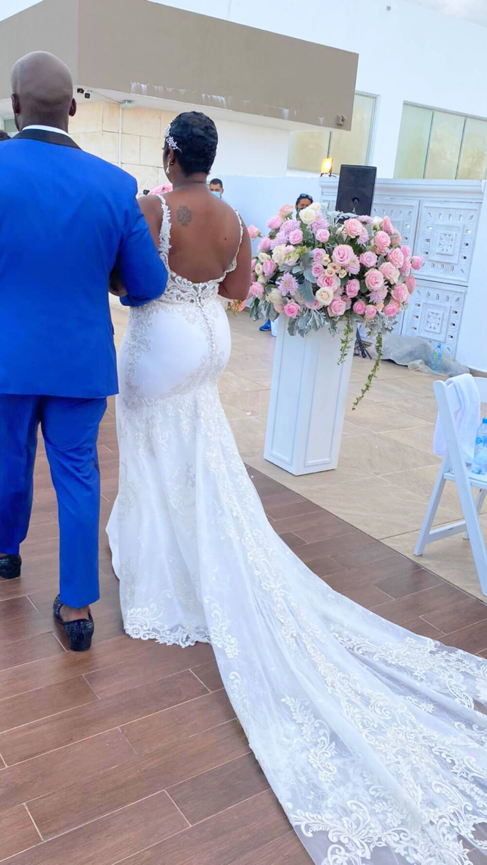 tashima-how-to-plan-a-destination-wedding-in-playa-del-carmen-mexico-azul-fives-beach-resort-black-destination-bride-desti-tv-desti-guide-to-destination-weddings-2020-married-aisle-back.JPG