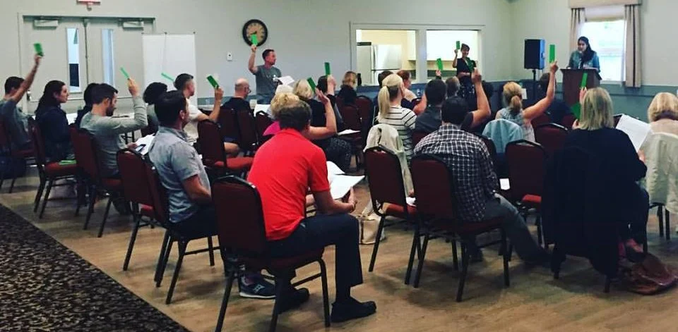 Community members voted on Killarney bylaw changes on June 21, 2017.
