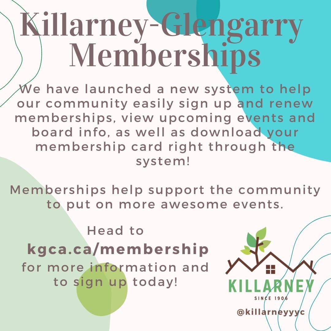 Help support the community by purchasing a membership. Get yours today at http://kgca.ca/membership