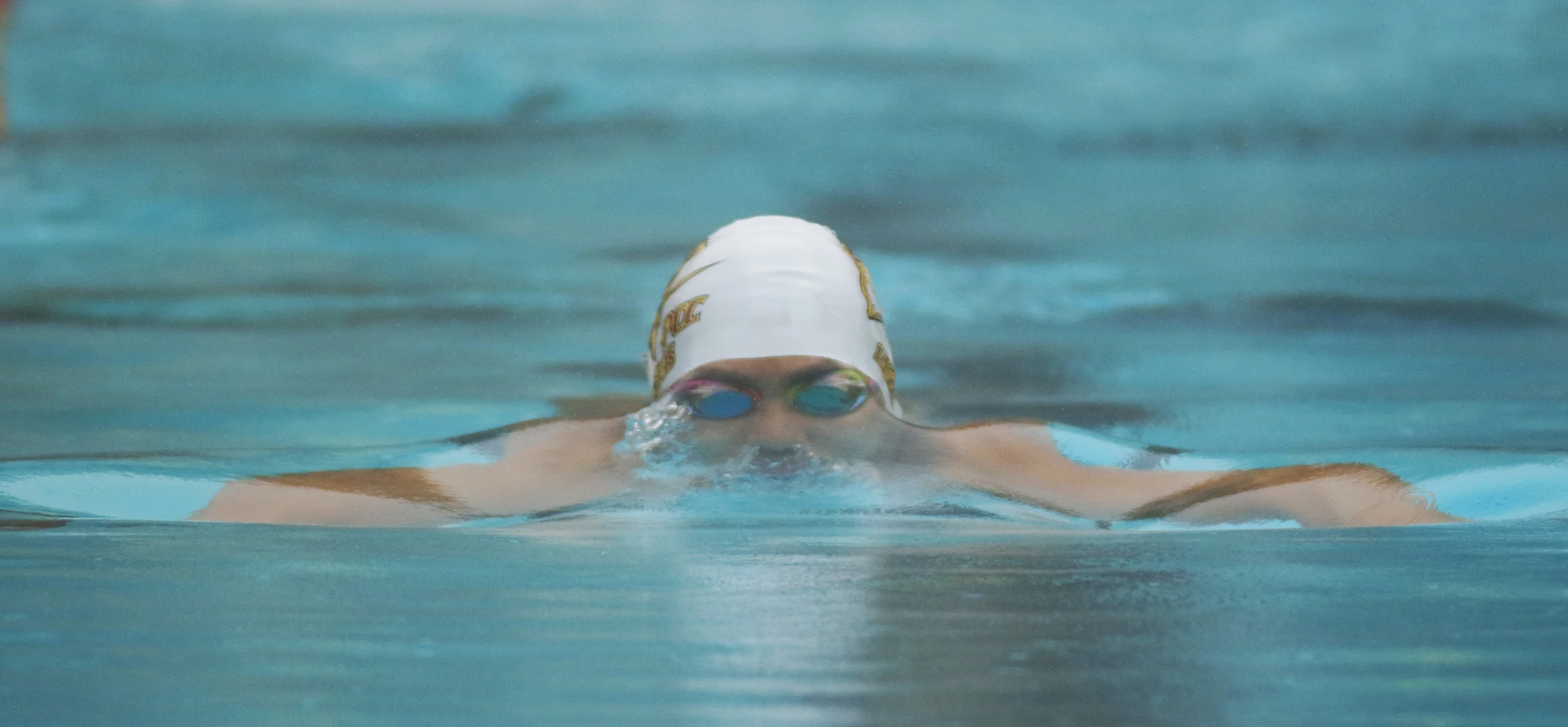 Michael Watkins/ Courier Ryan Wang of Pasadena breaks the surface of the water while competing in the mens 200 yard breaststroke during the SCC Double Dual at home on Friday, March 2, 2018.