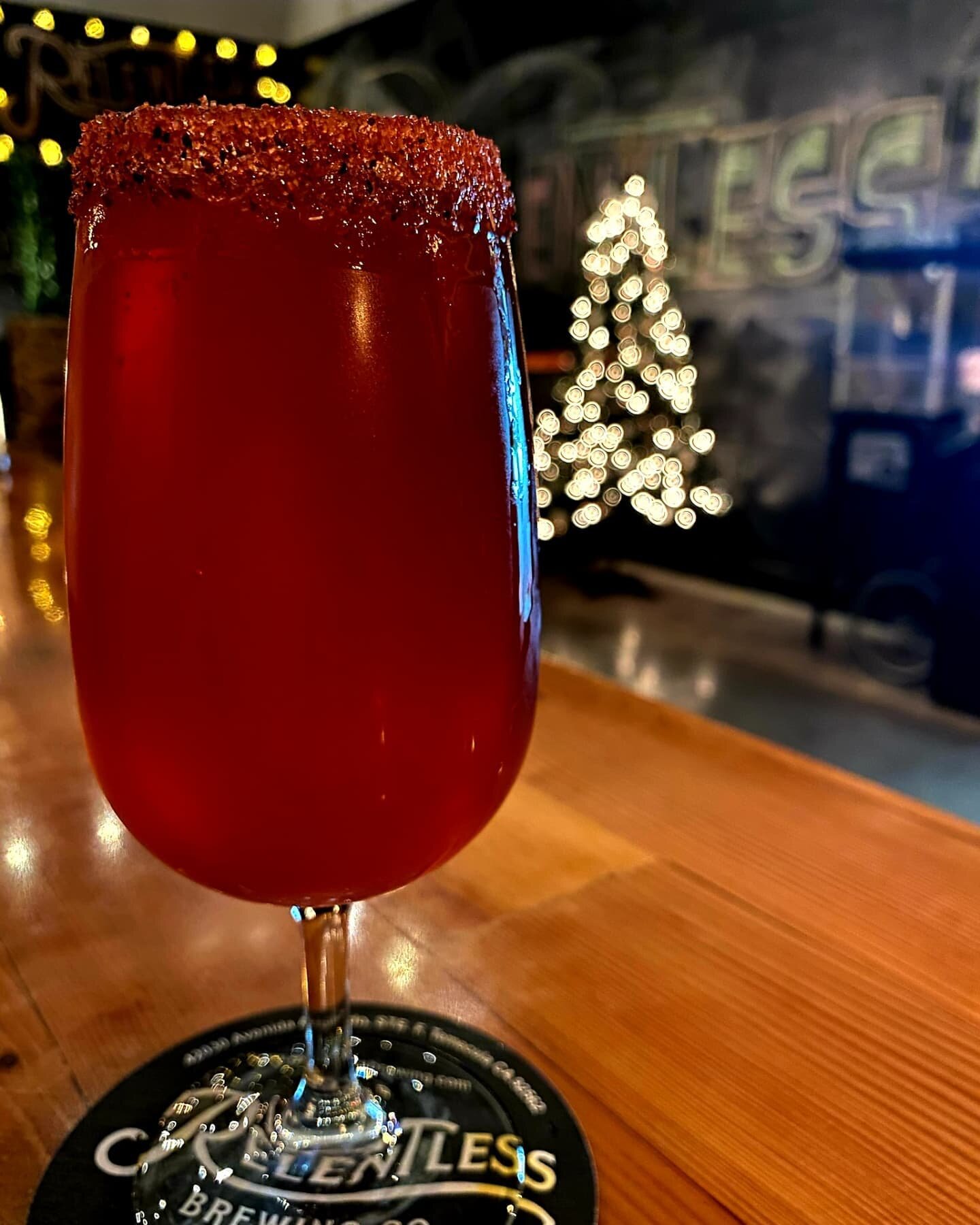 Our tasting room is filled with holiday cheer. 🎄is soon approaching, we have so many 🎁ideas for your loved ones. So stop by, have some beer while you shop. We have Surfer's Blood🌊 on tap now. Our popular Hibiscus Cranberry Gose. You can add some C