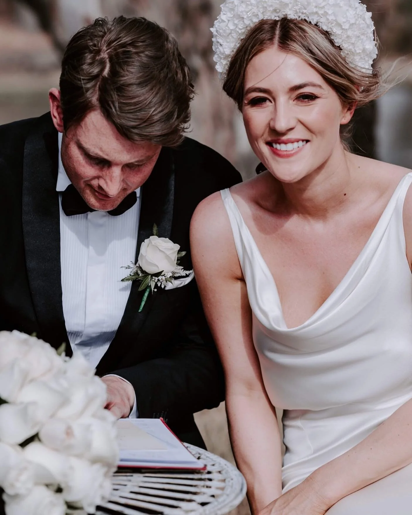 Beautiful Eleanor and Nat, captured by @biancavirtue such a beautiful wedding on the banks of the Murray River! With a fabulous team too! #forethoughtwedding #weddingphotography #couplegoals