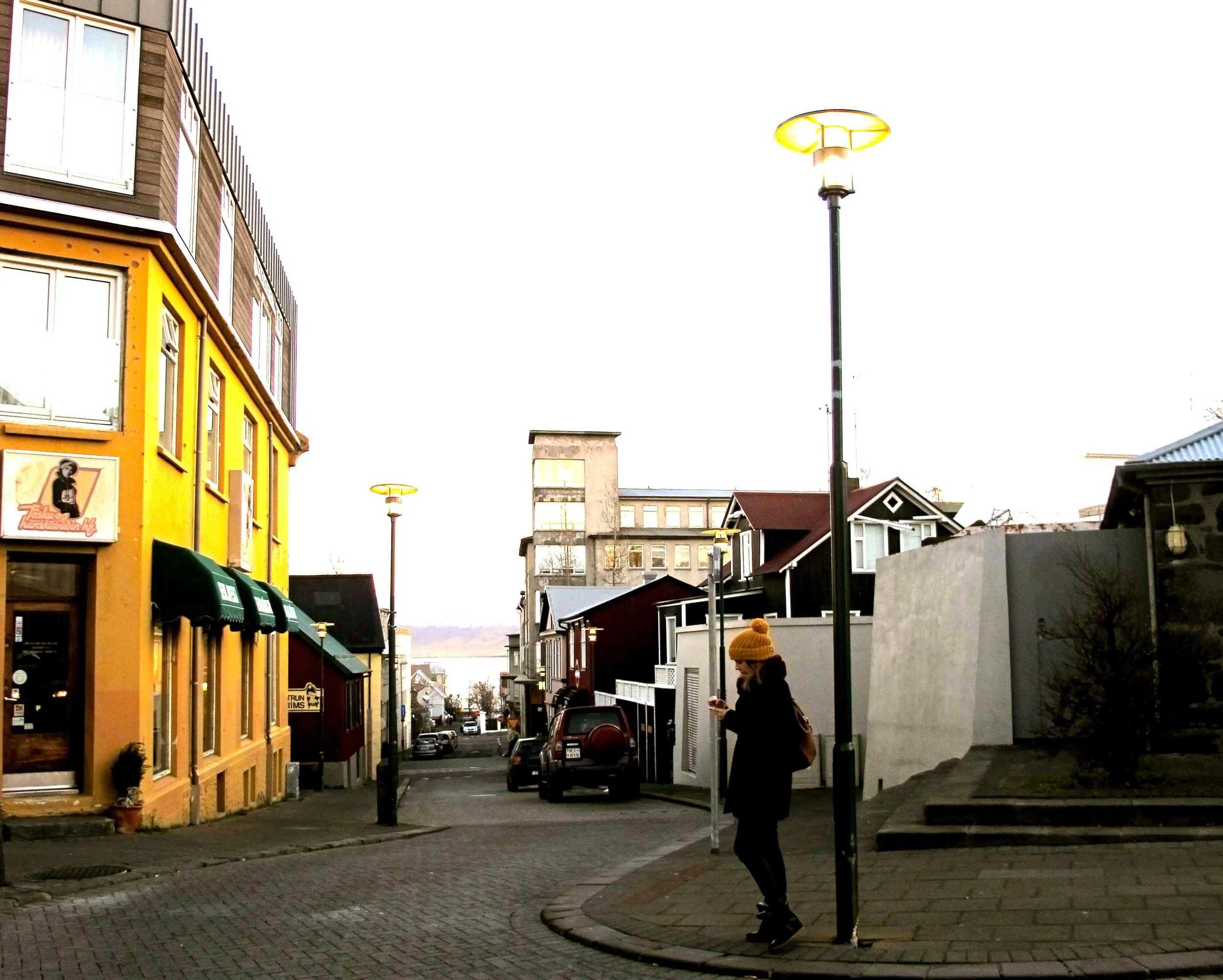 There I am, exploring the streets of Downtown Reykjavik