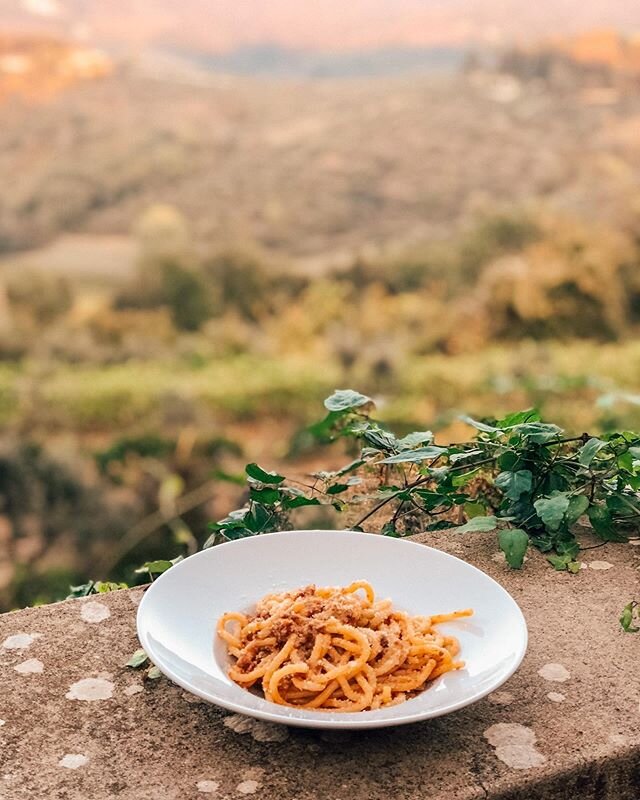 Meal of my dreams, handmade pasta with ragu &bull; Chianti, Italy