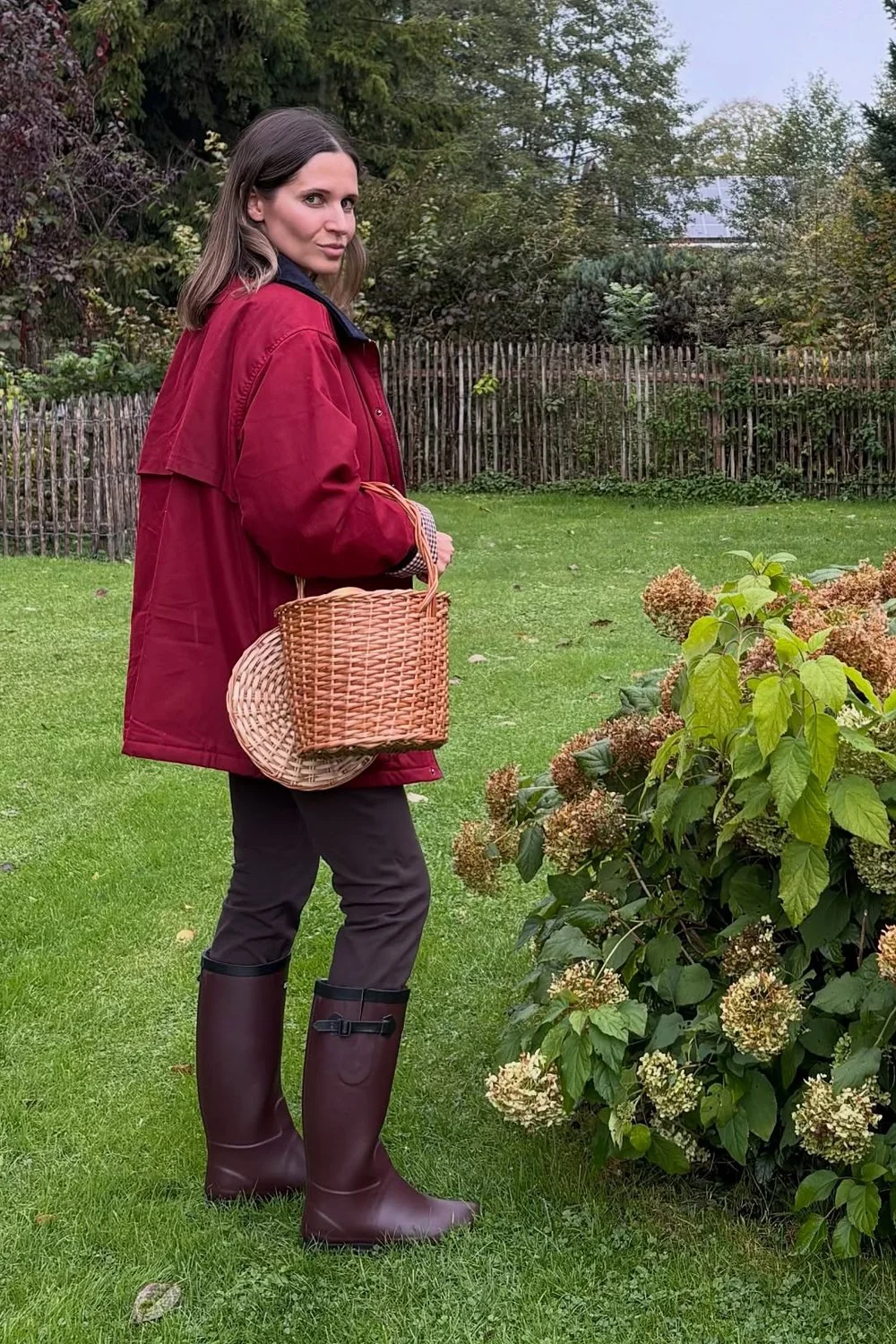 @emily_luisa_and_me in House of Sunny The Waxed Rain Jacket