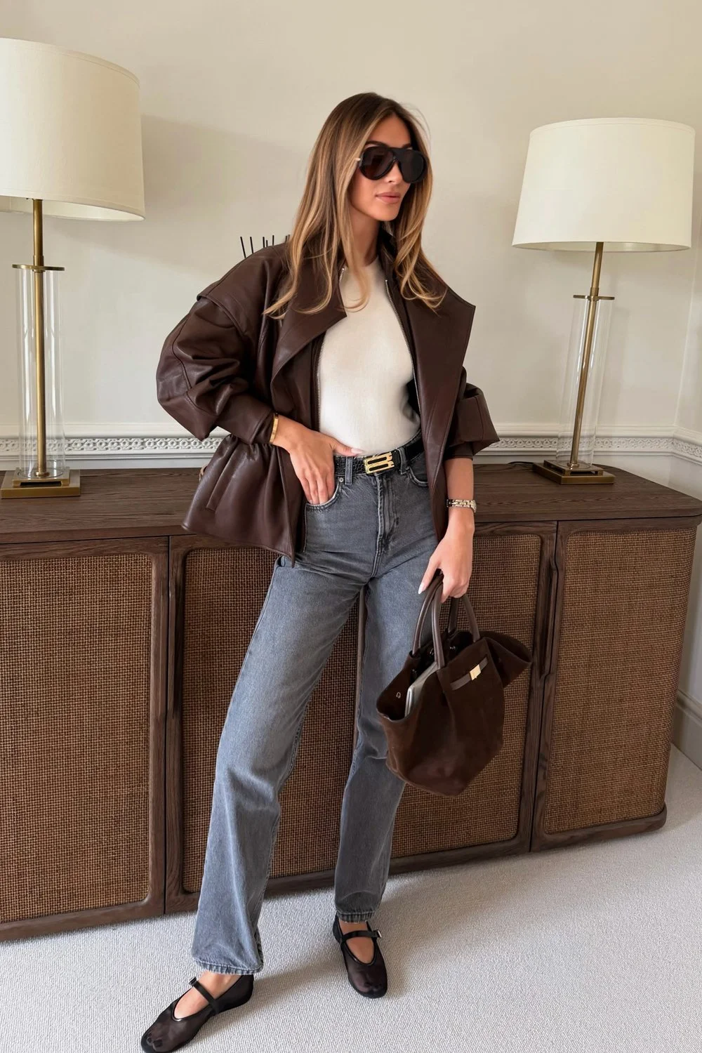 @allyhodgsonx in Le Specs Dream Boat Sunglasses - Cocoa