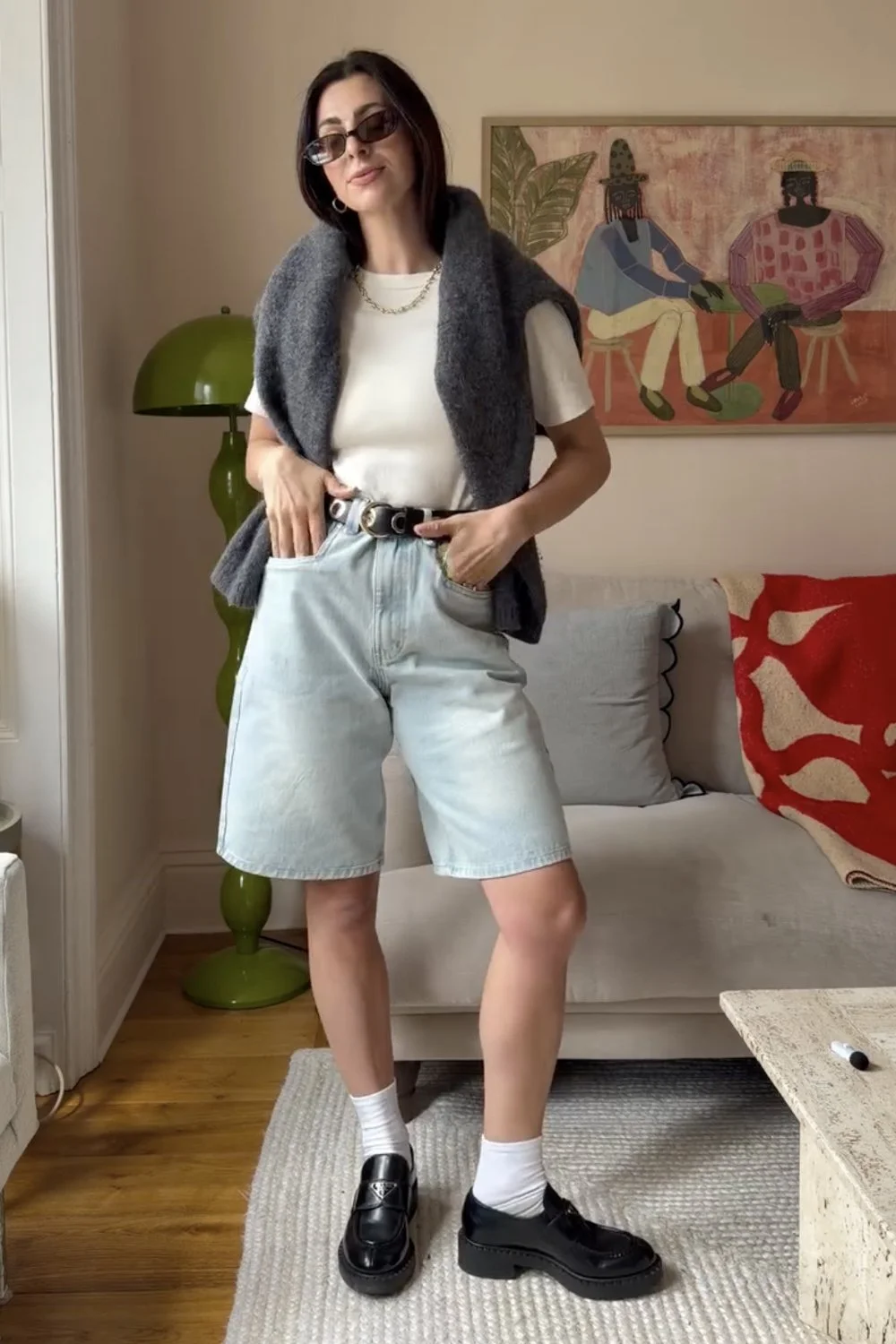 @franki.dammone in House of Sunny Sundown Denim Shorts