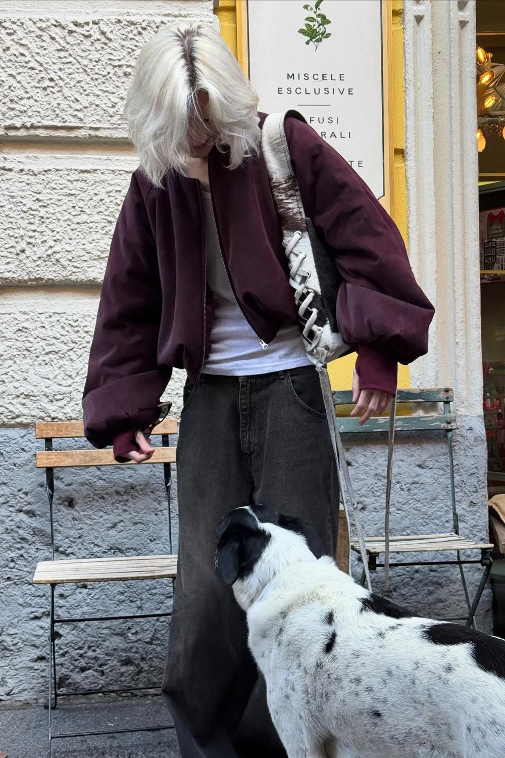 @sarasvalberg in SAEMDI Bordeaux Bomber