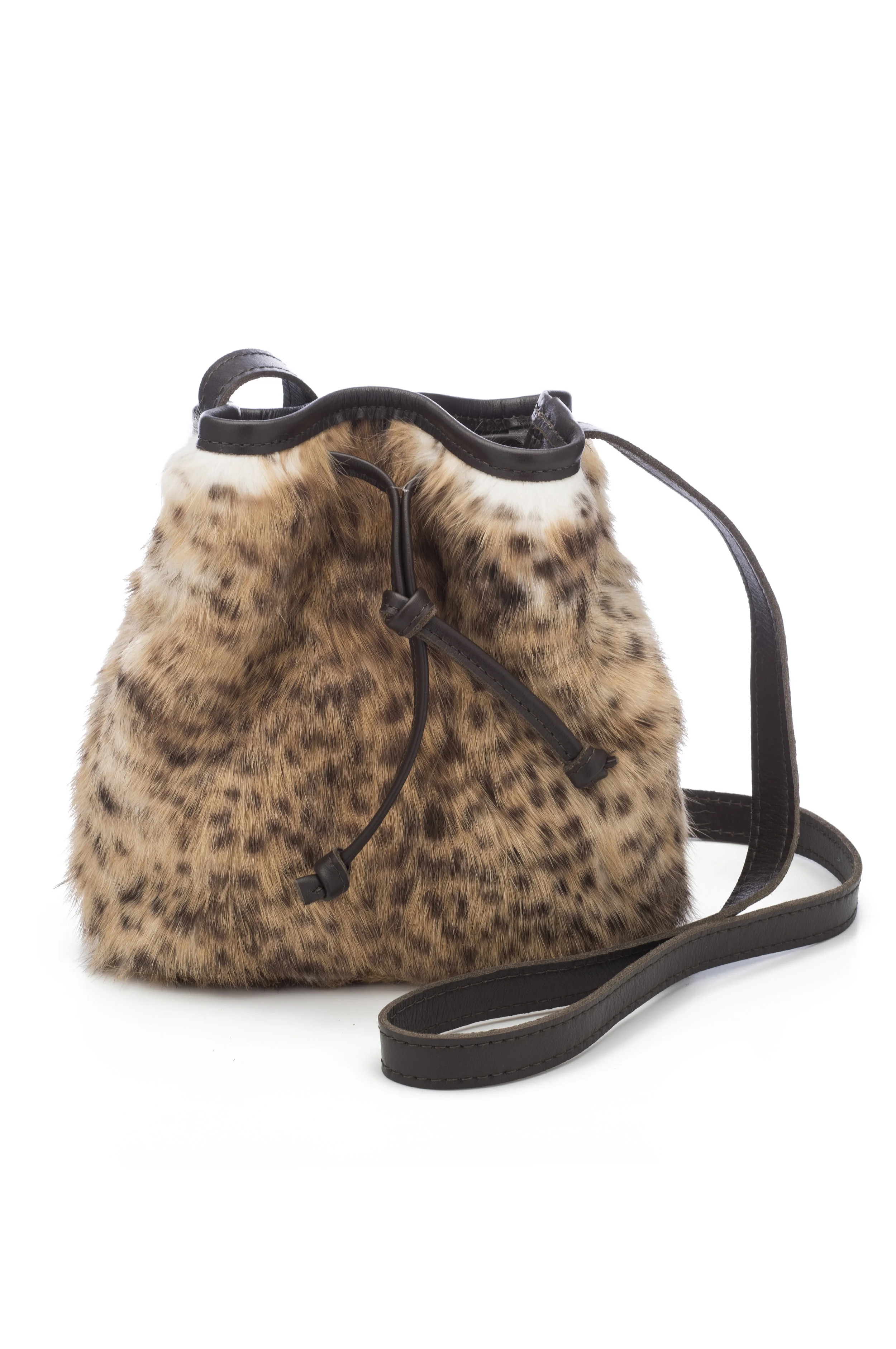 August The Mini Colonia Bucket Bag - Fluffy Cheetah