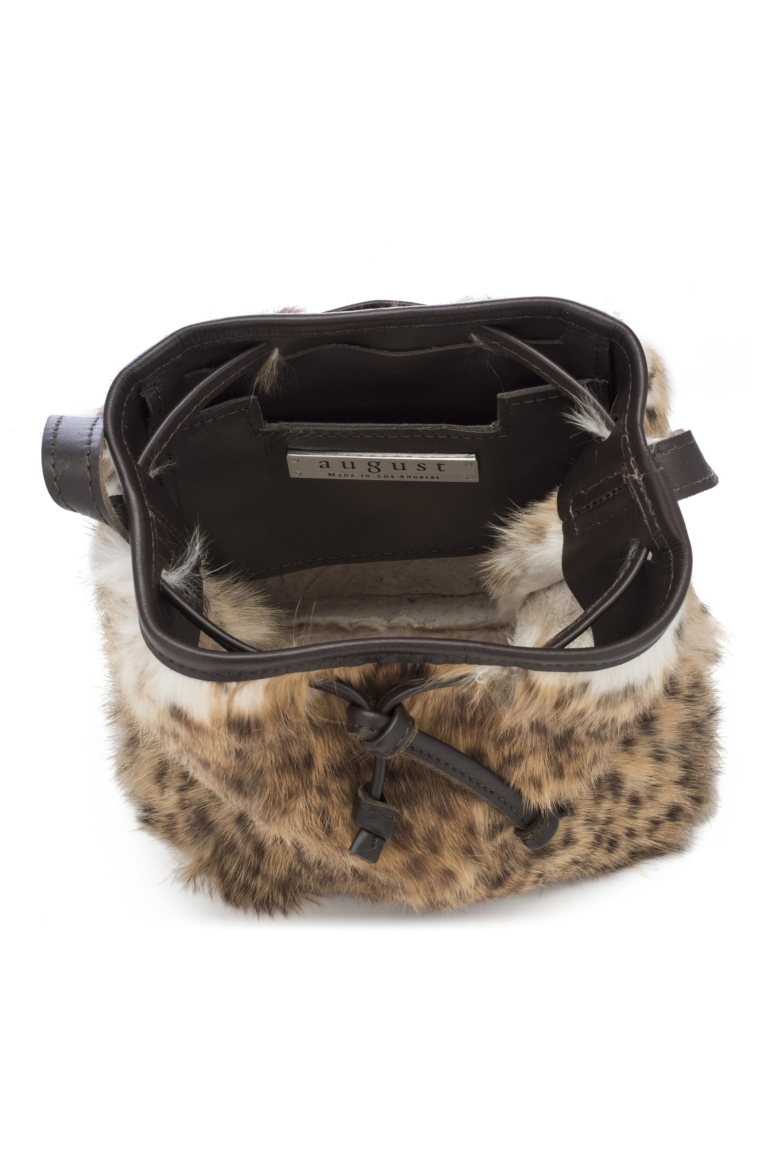 August The Mini Colonia Bucket Bag - Fluffy Cheetah