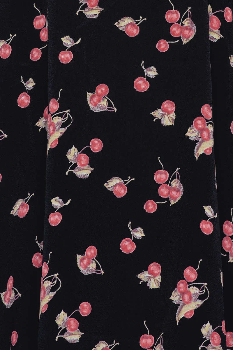 For Love & Lemons Cherry Waist Cut Out Dress - Black