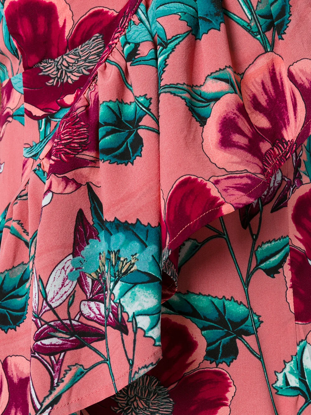 For Love & Lemons Flamenco Floral Mini Dress