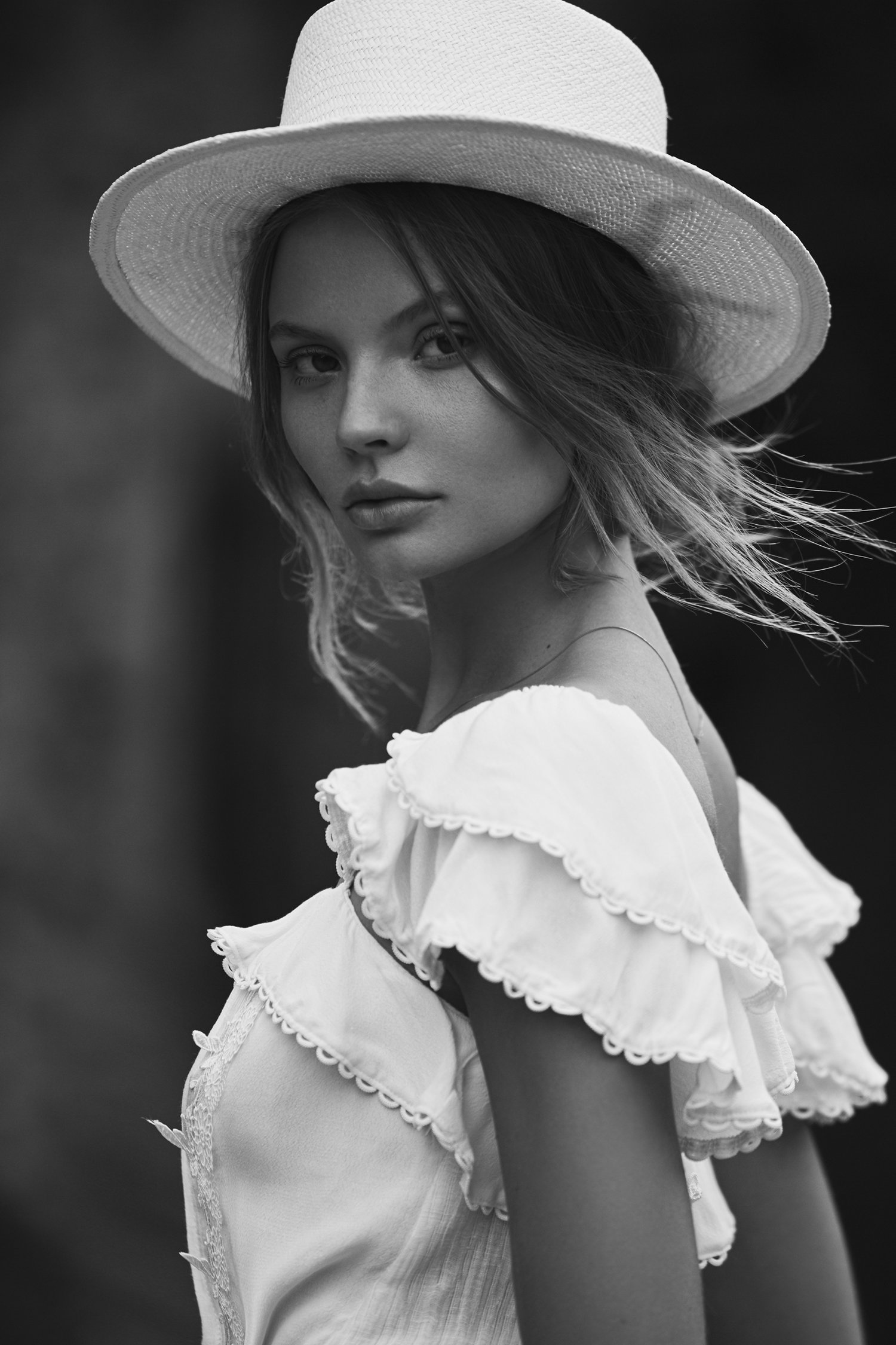 For Love & Lemons Crema Silk Blouse