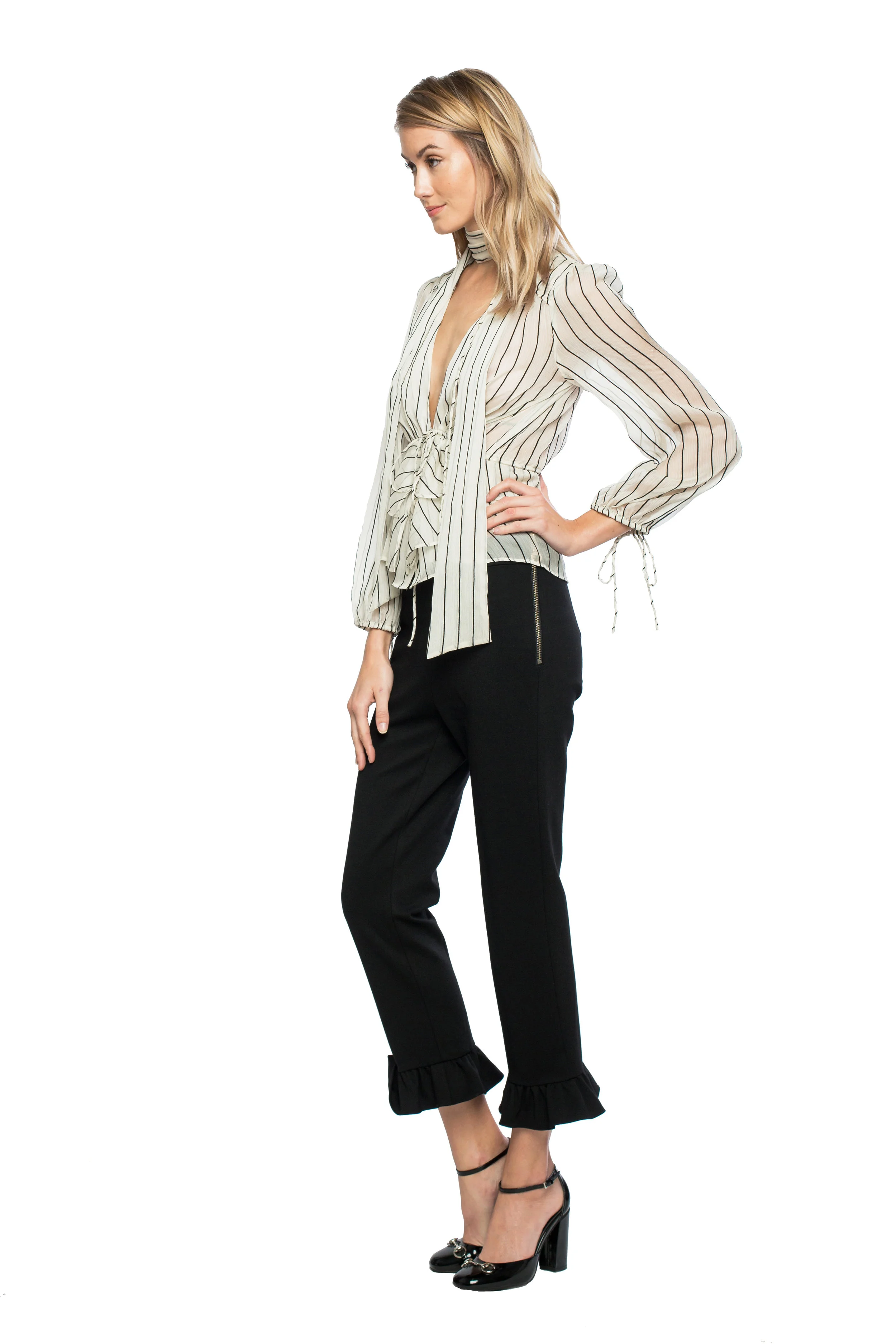 Line & Dot Jacqui Stripe Blouse