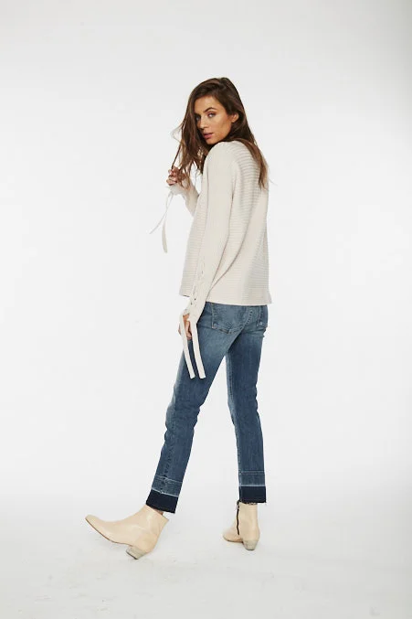 McGuire Bamber Lace-Up Sweater - Cream
