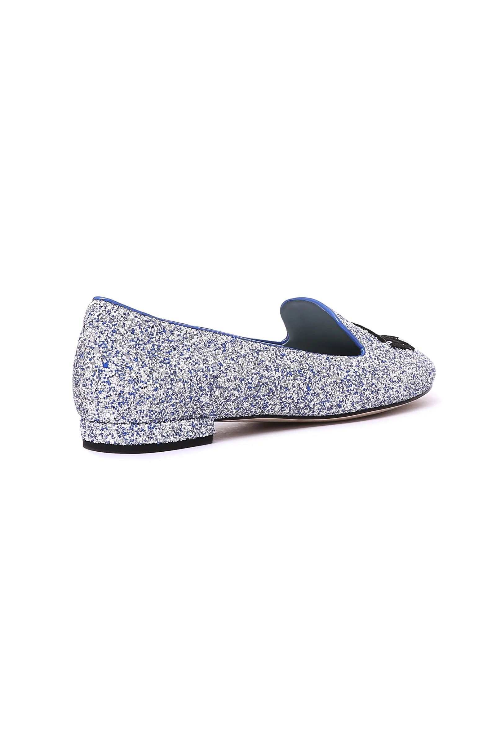 Chiara Ferragni Flirting ballerinas Glitter Loafers - Silver/ Blue