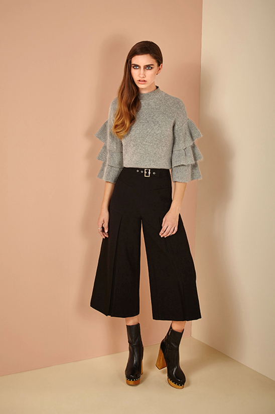 Endless Rose Tiered Ruffle Sleeve Sweater