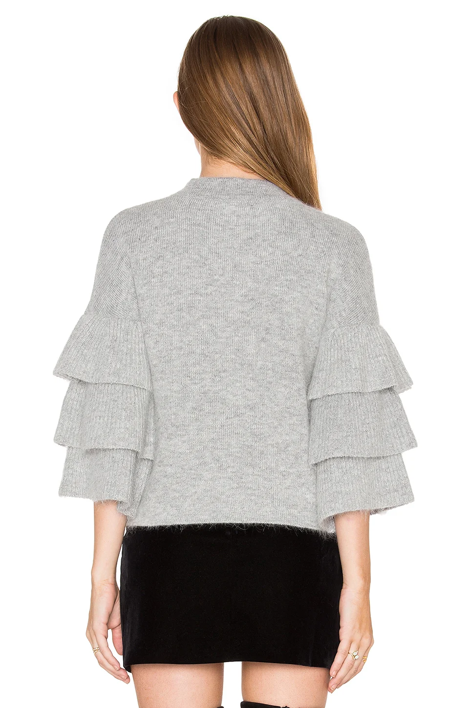 Endless Rose Tiered Ruffle Sleeve Sweater