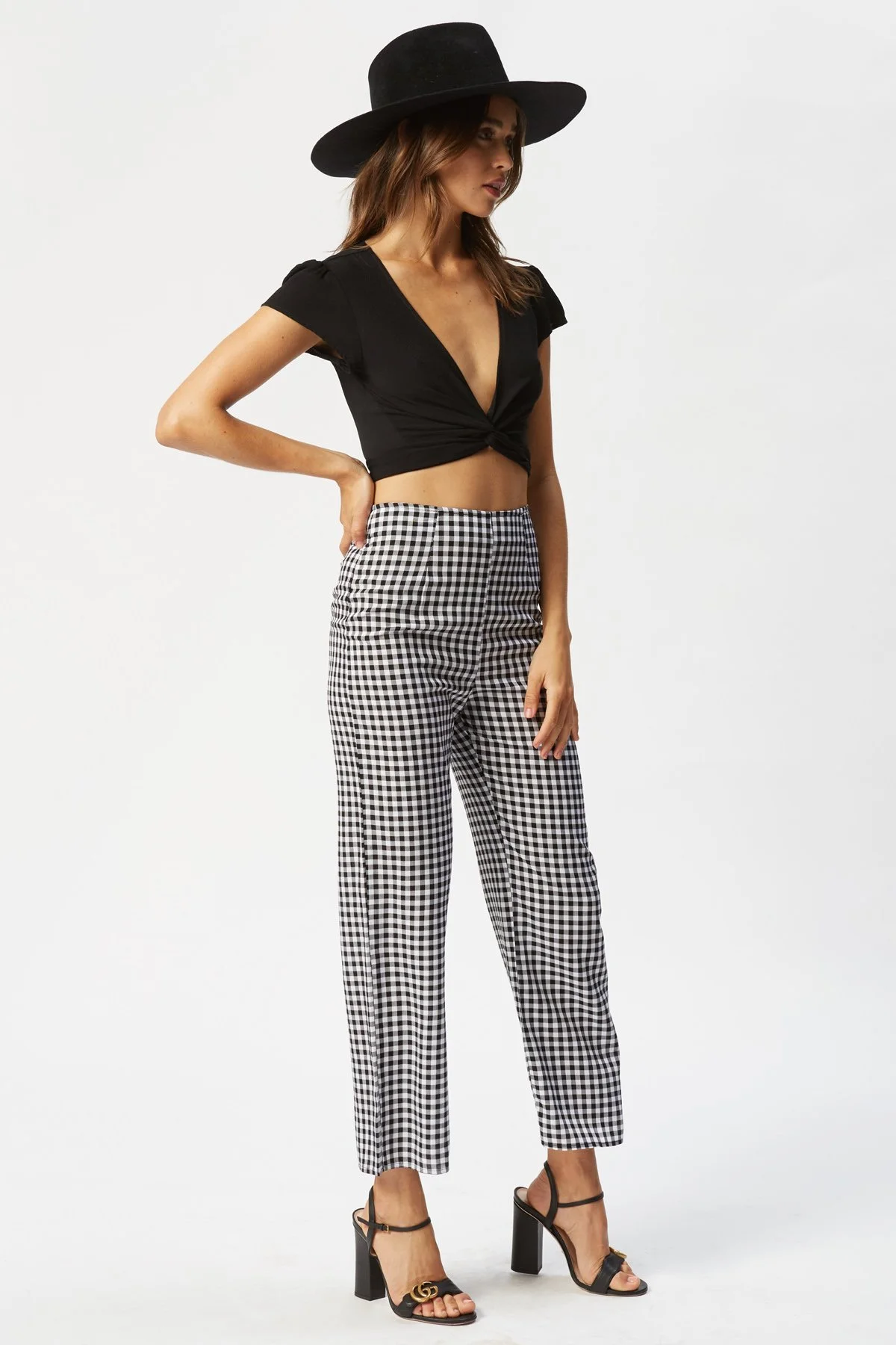 Caro Sanchez in Flynn Skye Parker Pants - Check Me Out
