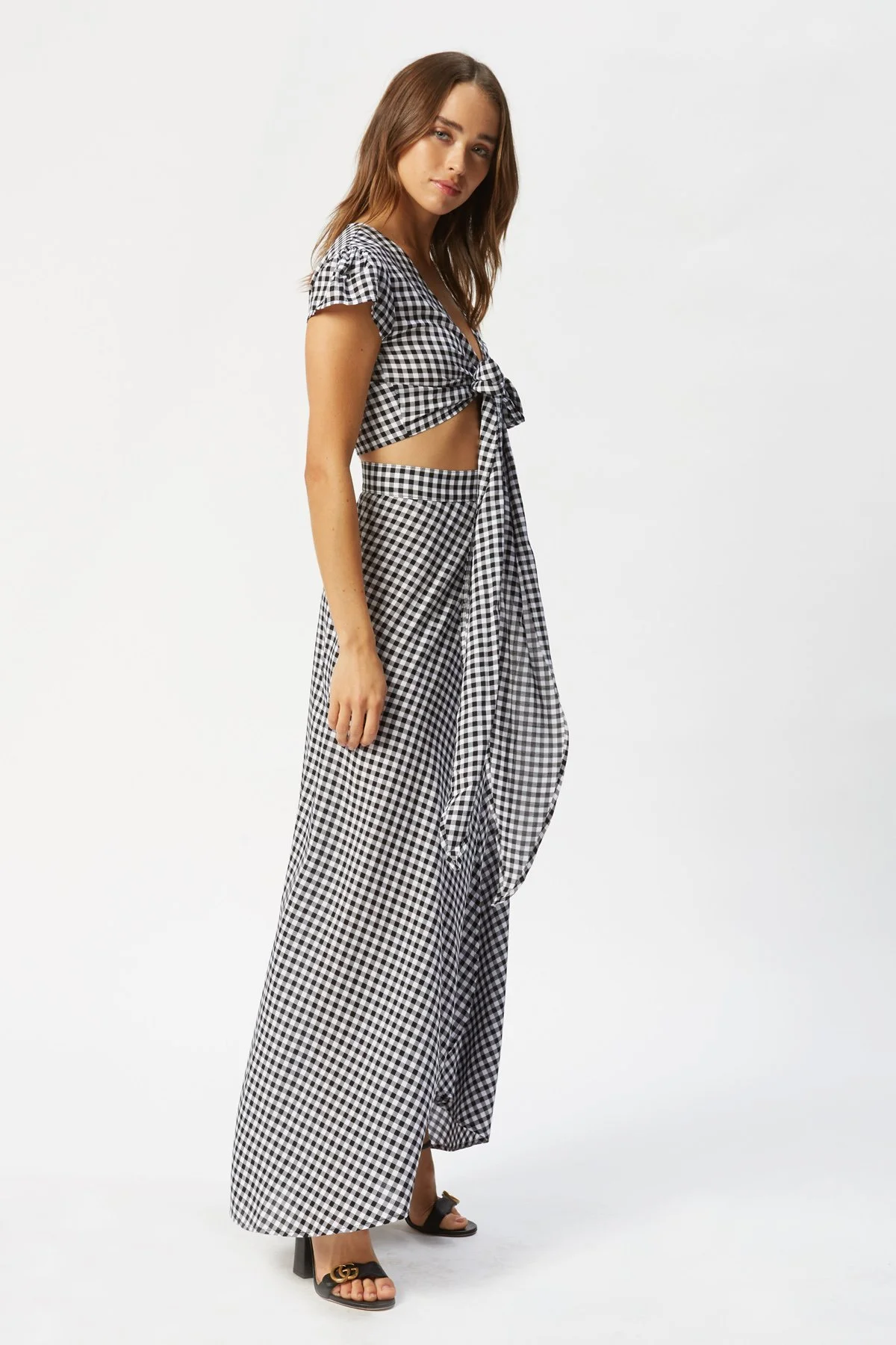 Caro Sanchez in Flynn Skye That's A Wrap Crop Top Flutter - Check Me Out