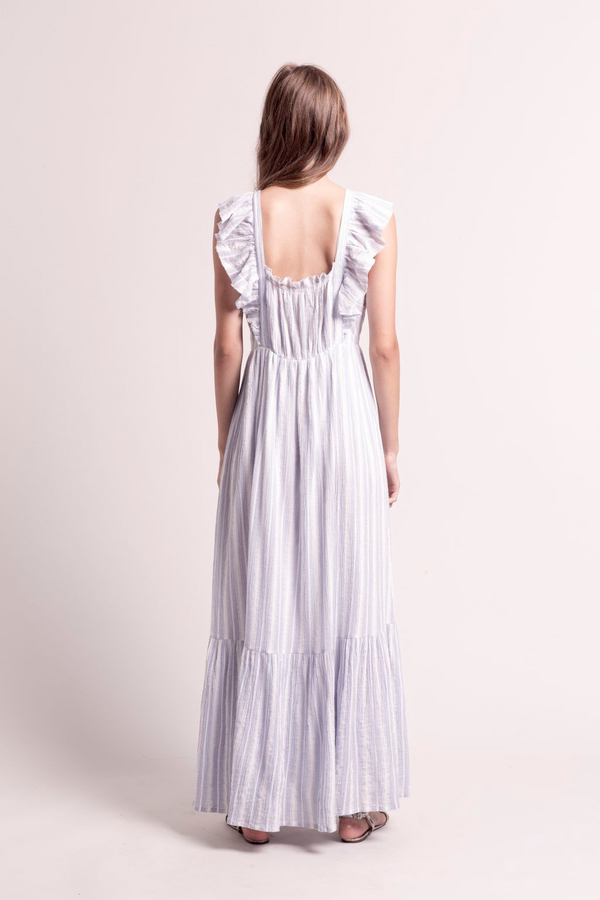 Deby Debo Jamie Stripe Reversible Maxi Dress