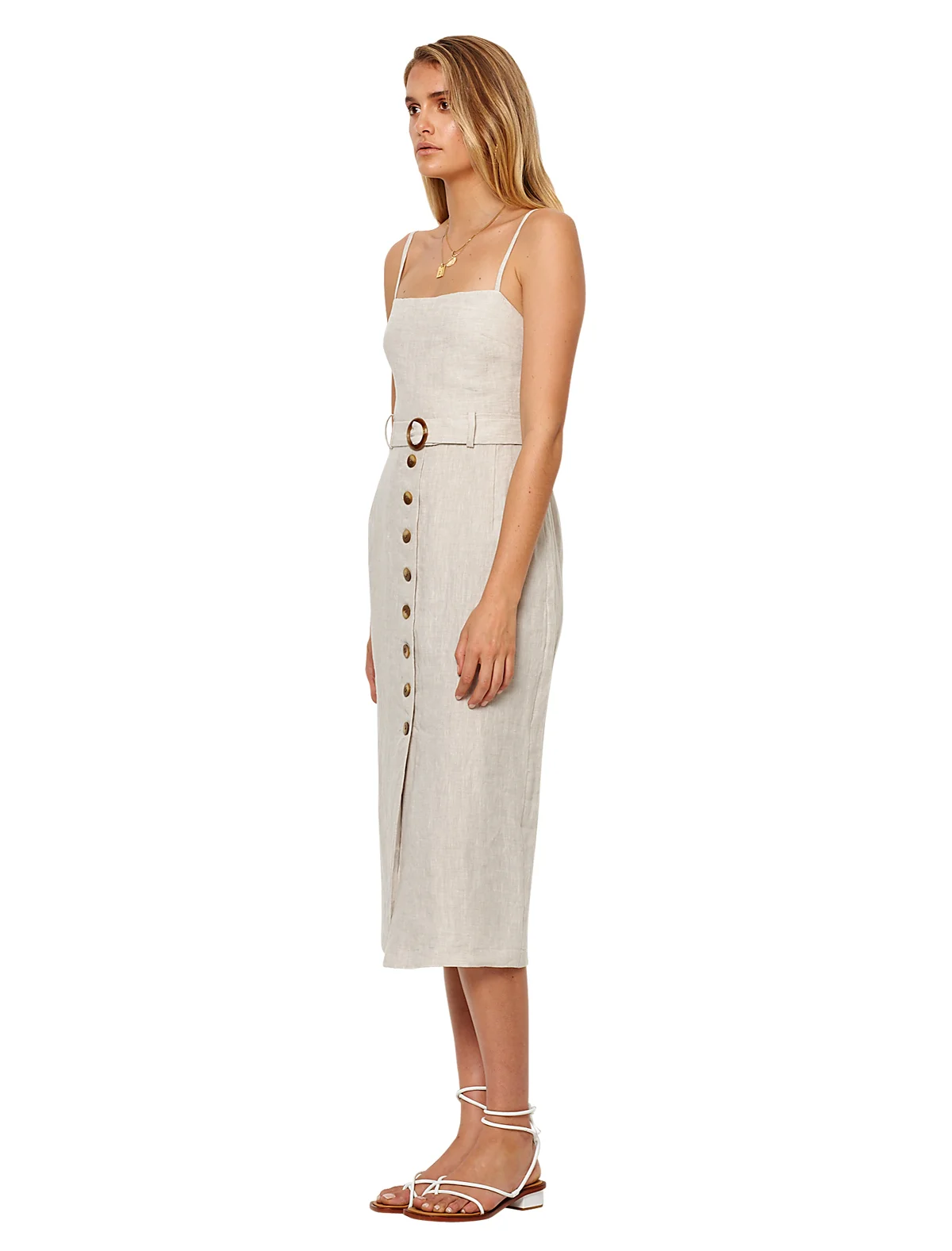 Bec + Bridge Bon Voyage Midi Dress With Belt
