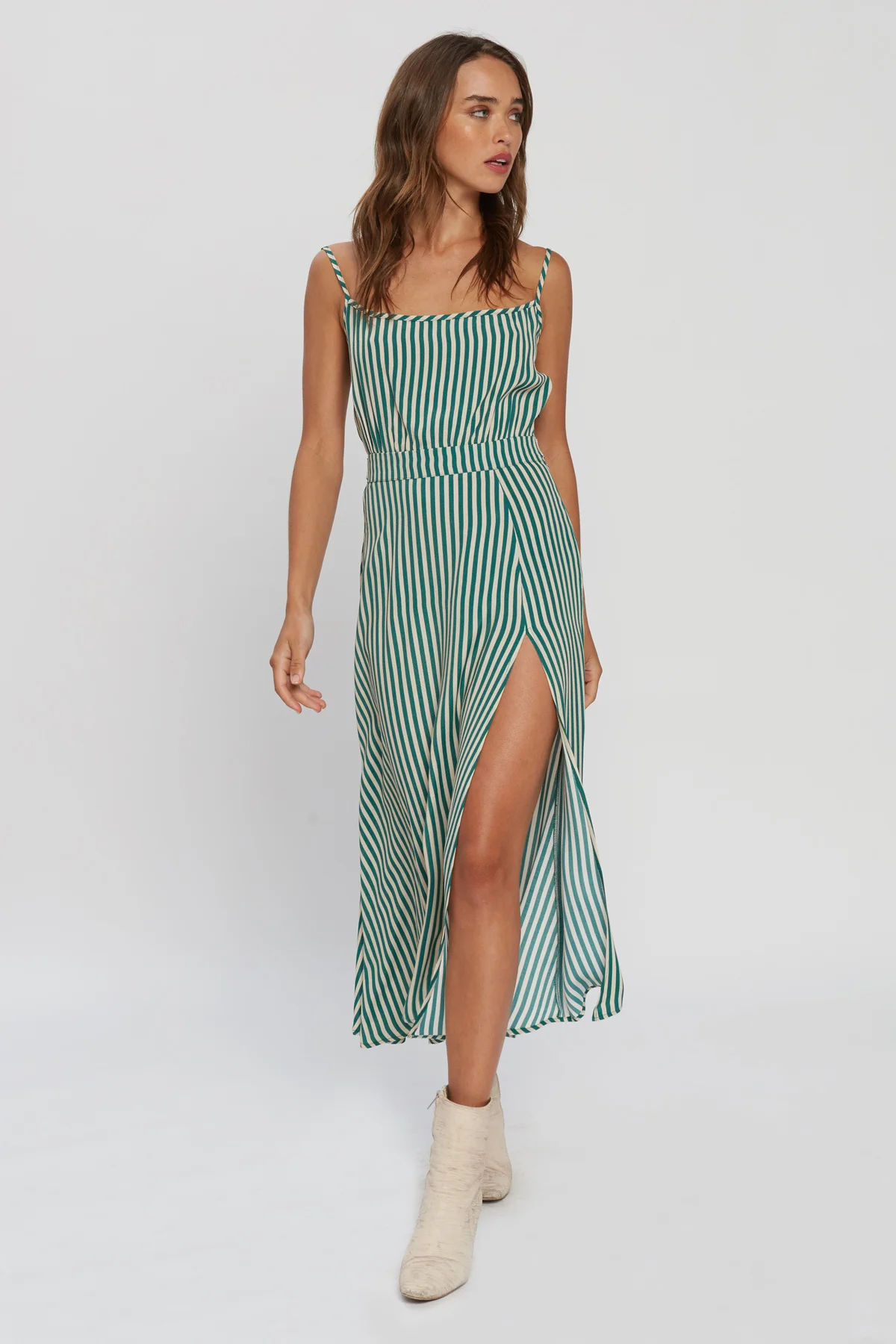 Flynn Skye Hazel Stripe Midi Dress - Cabanna Girl