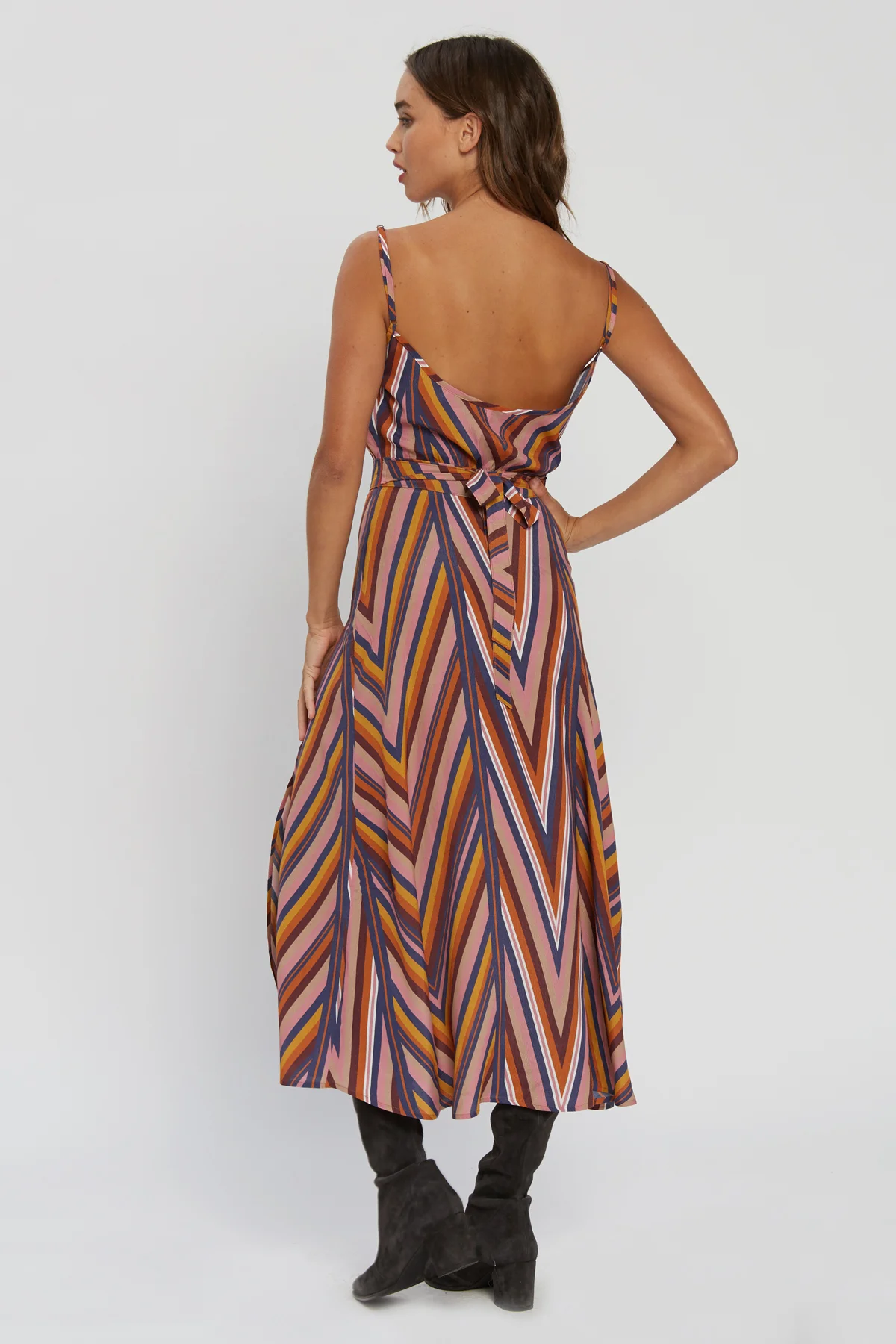 Flynn Skye Hazel Stripe Midi Dress - Ziggy