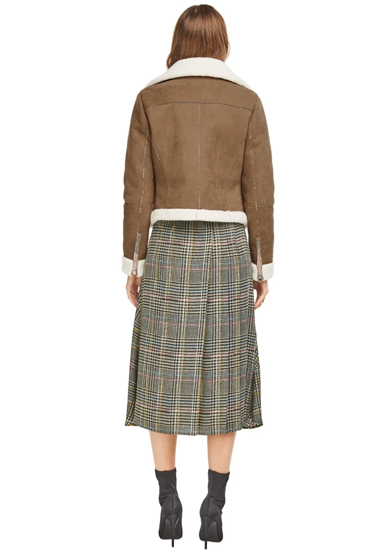 ASTR the Label Quincy Suede Shearling Jacket