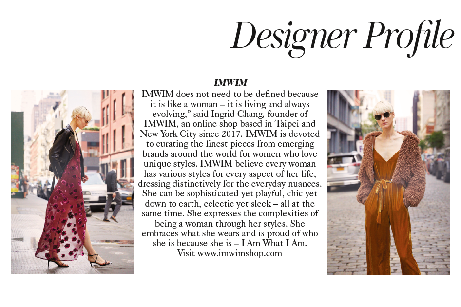 IMWIM British Vogue Nov Issue Designer Profile
