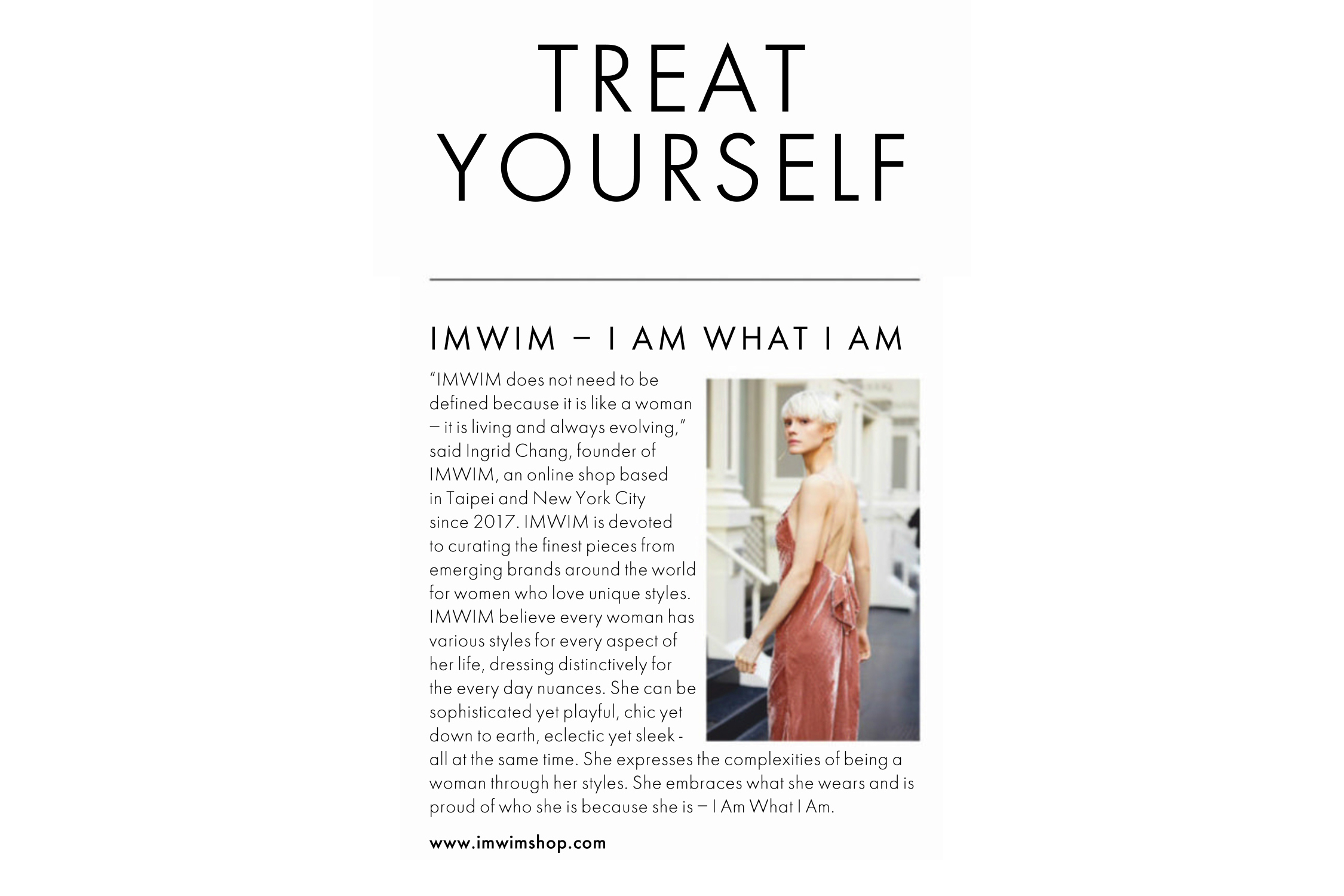 IMWIM ELLE UK Jan Issue Treat Yourself