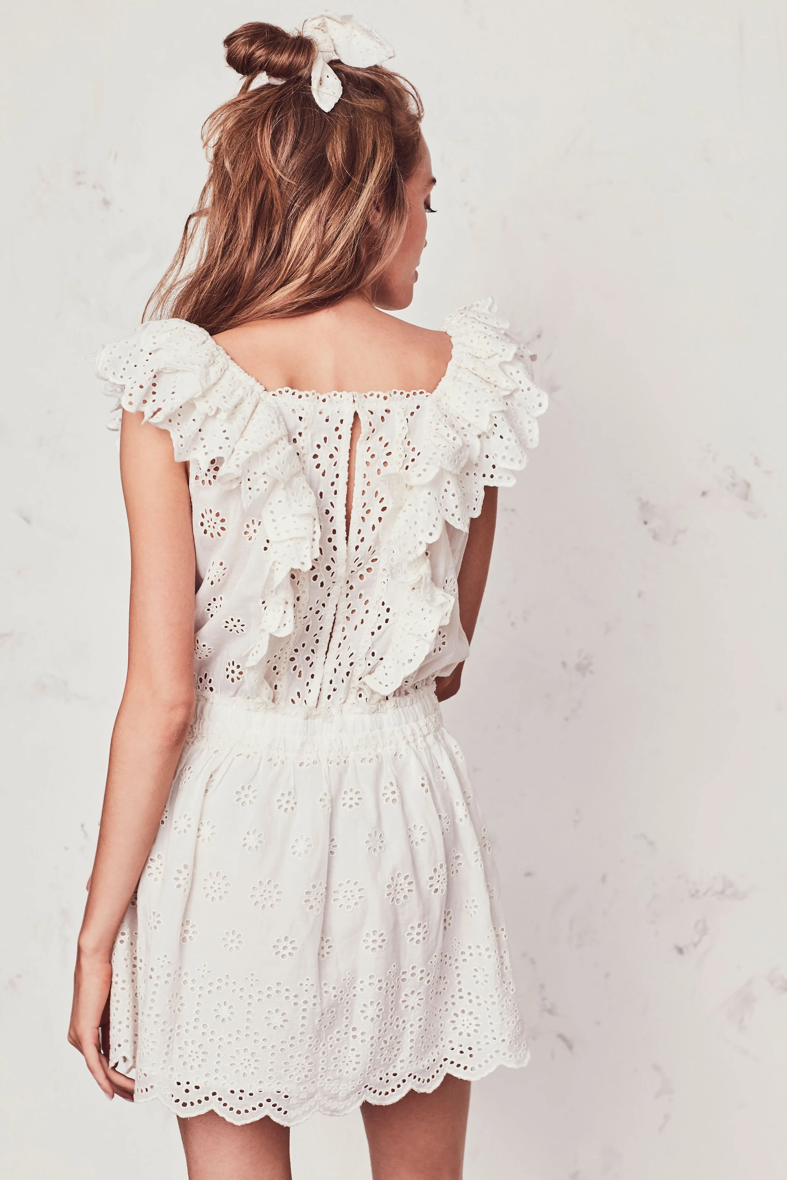 LoveShackFancy Dora Eyelet Dress