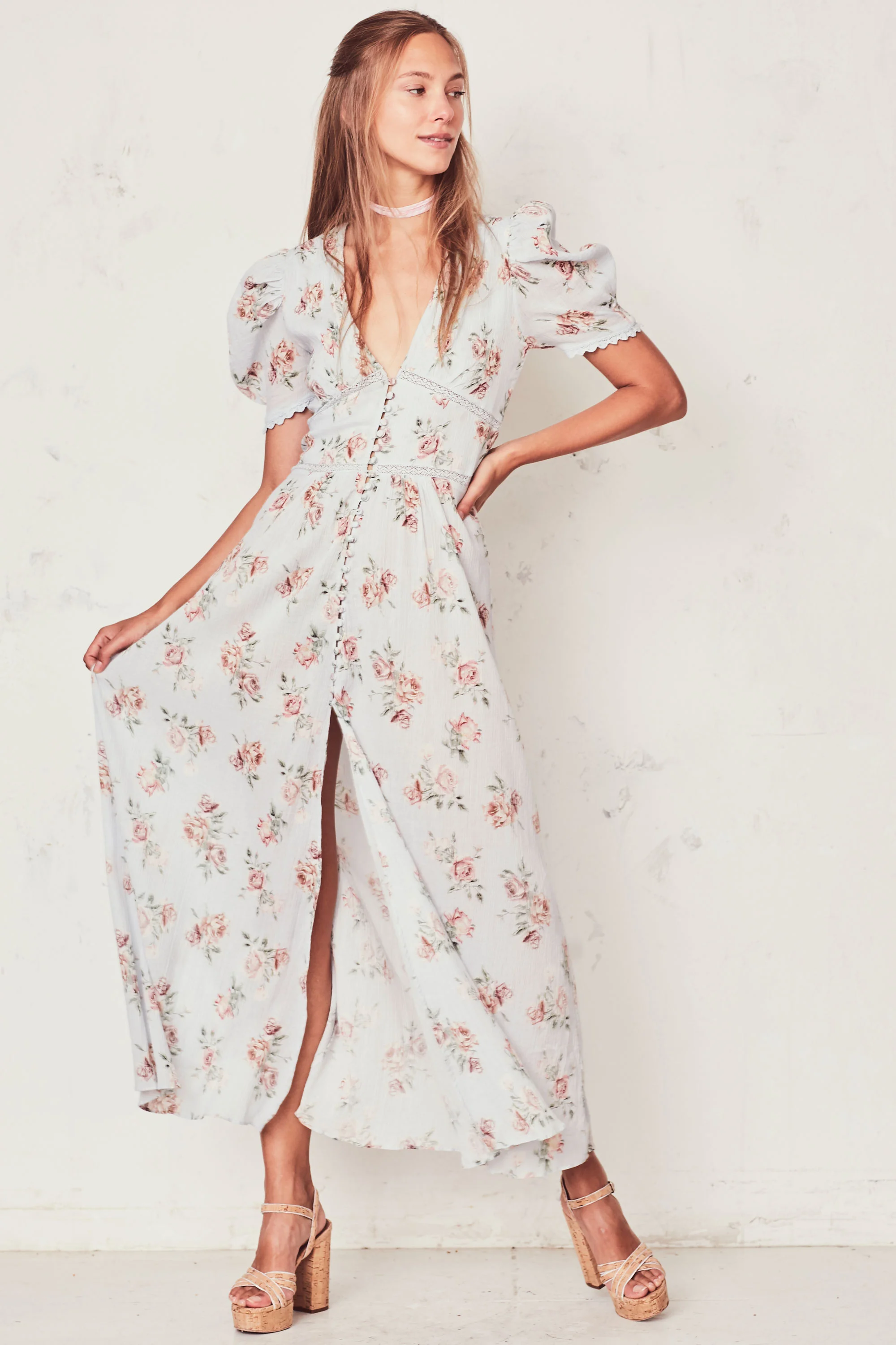 LoveShackFancy Stacy Floral Duster