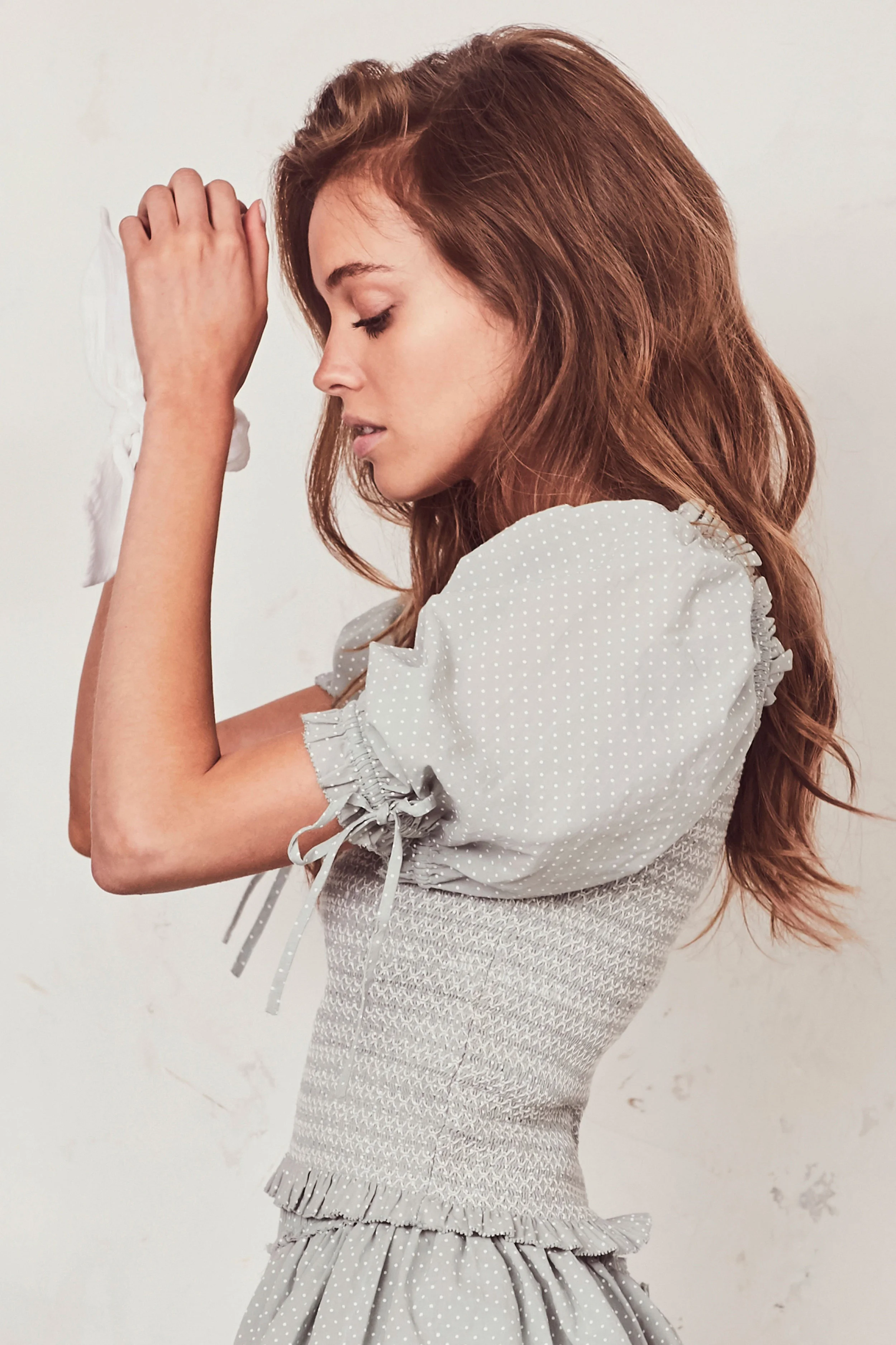 LoveShackFancy Tilly Smocked Top