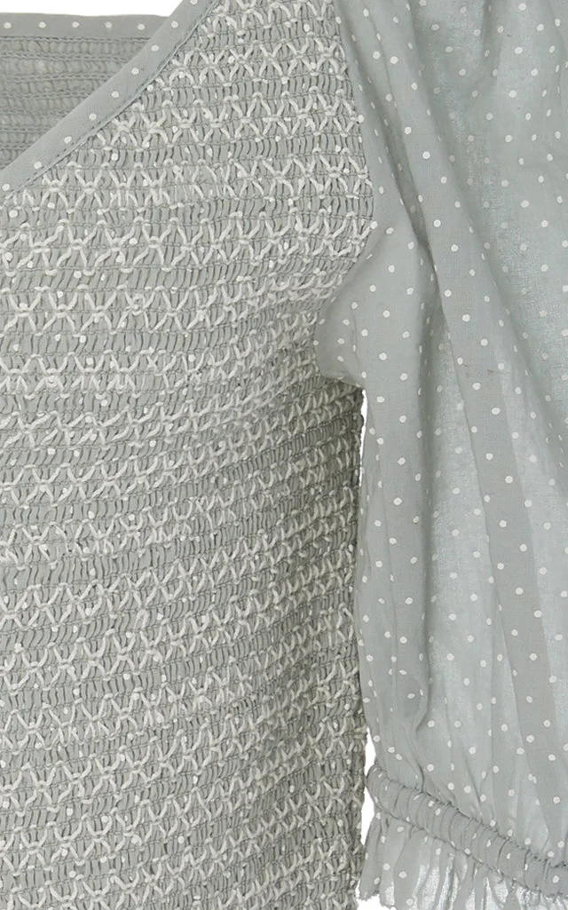 LoveShackFancy Tilly Smocked Top