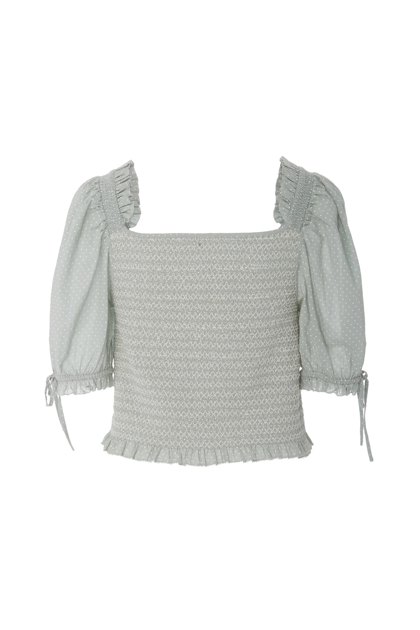 LoveShackFancy Tilly Smocked Top