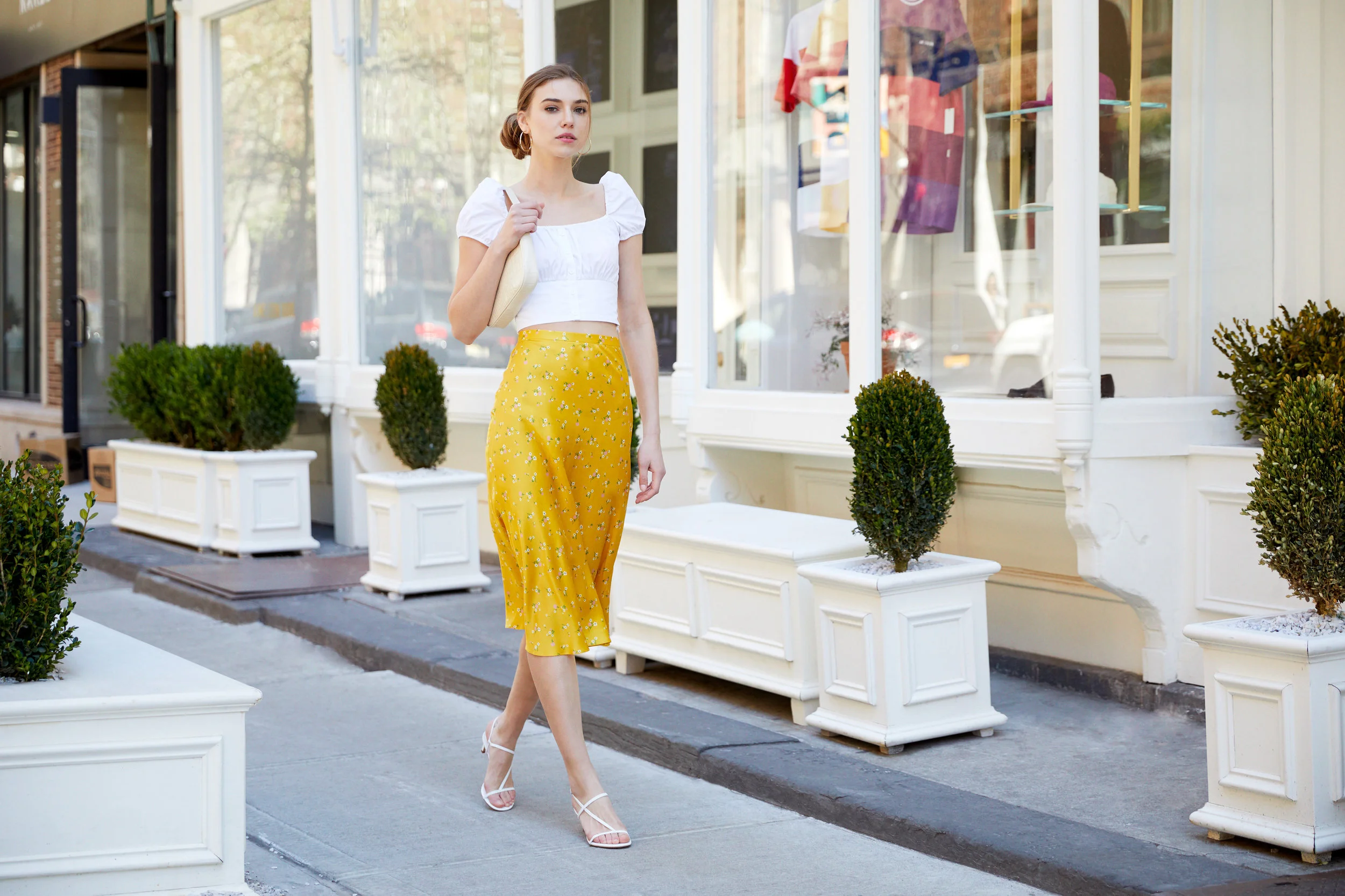 Bec + Bridge Only In Paris Floral Midi Skirt