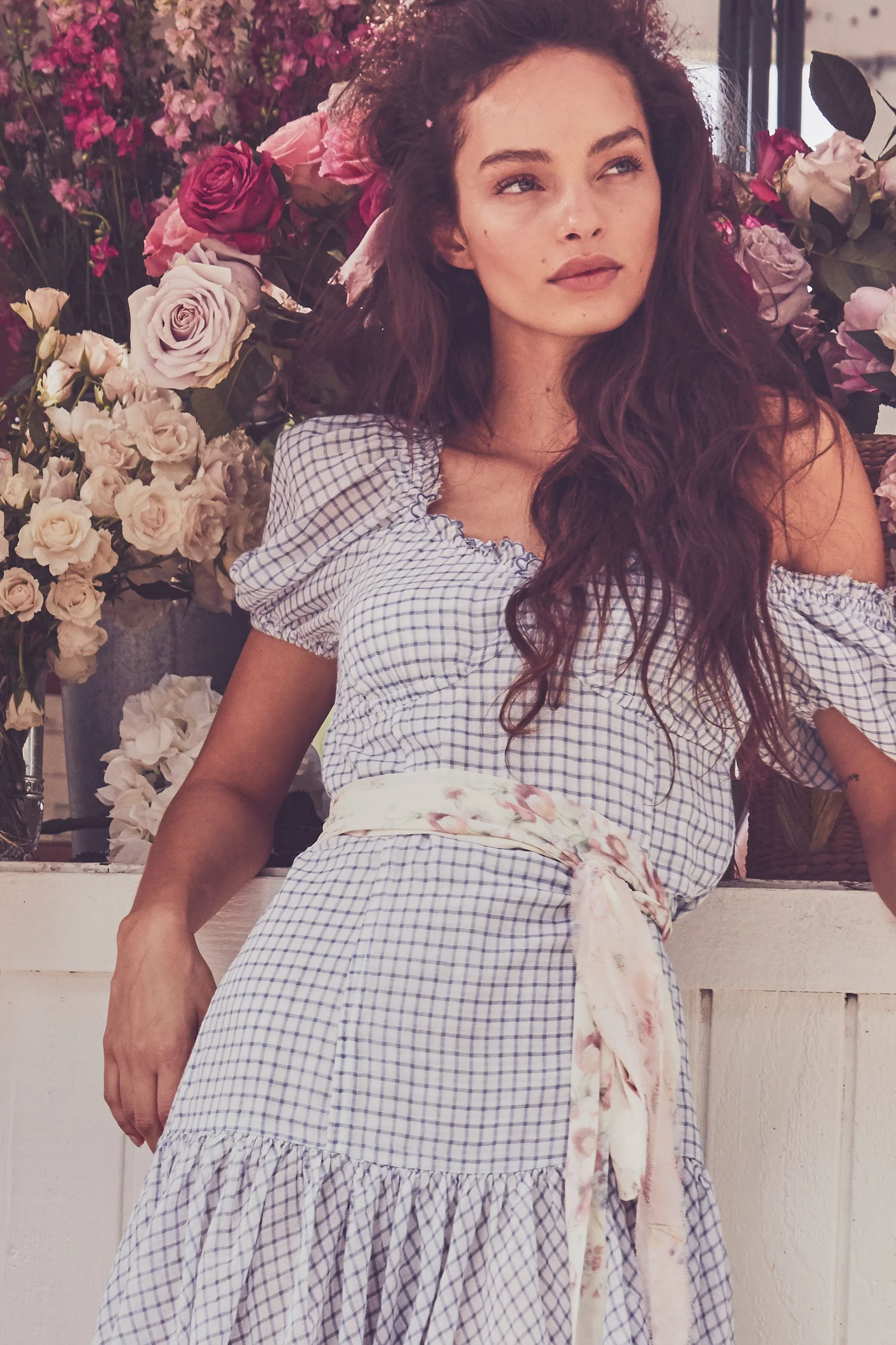 LoveShackFancy Catalina Dress - Caspian Blue