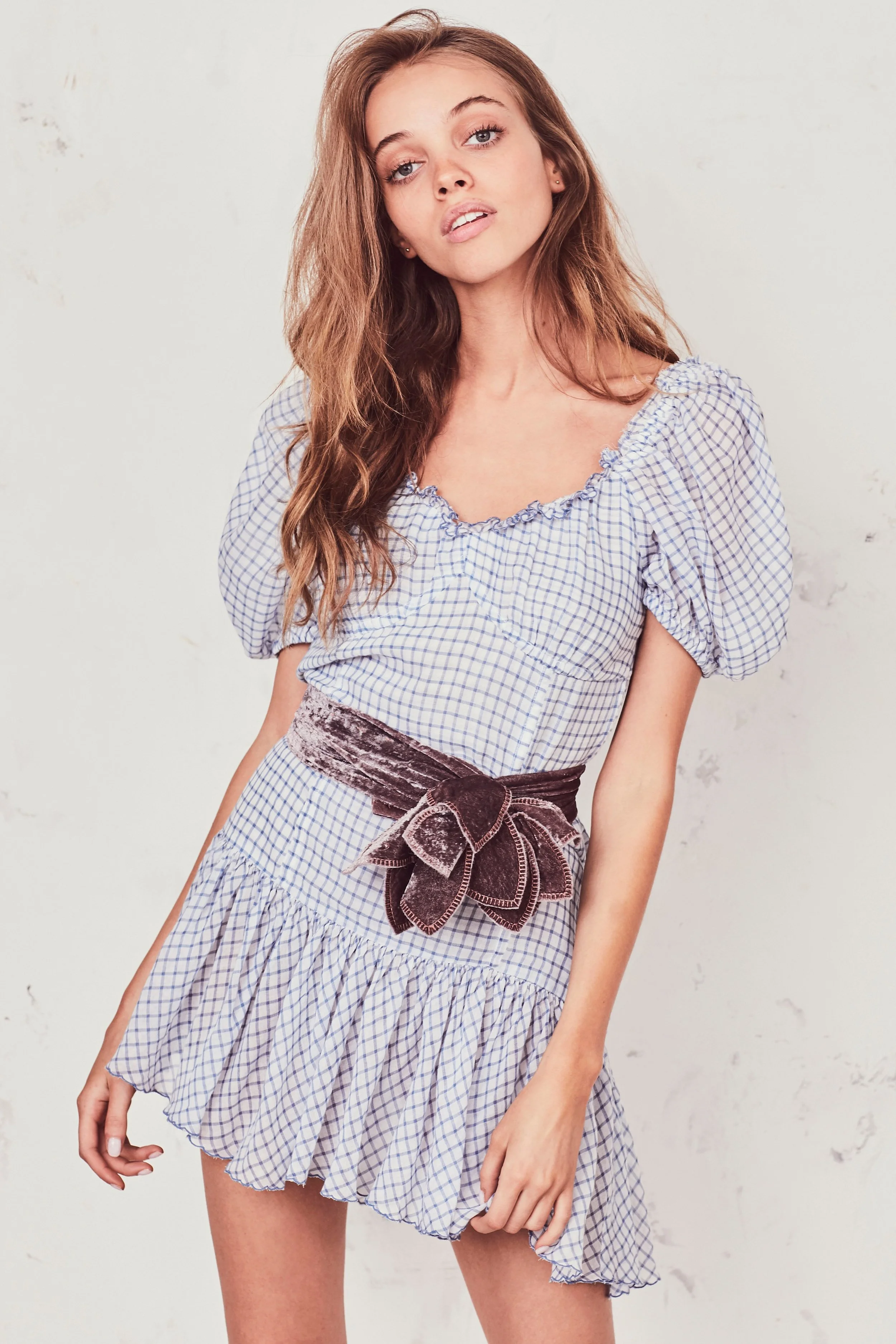 LoveShackFancy Catalina Dress - Caspian Blue