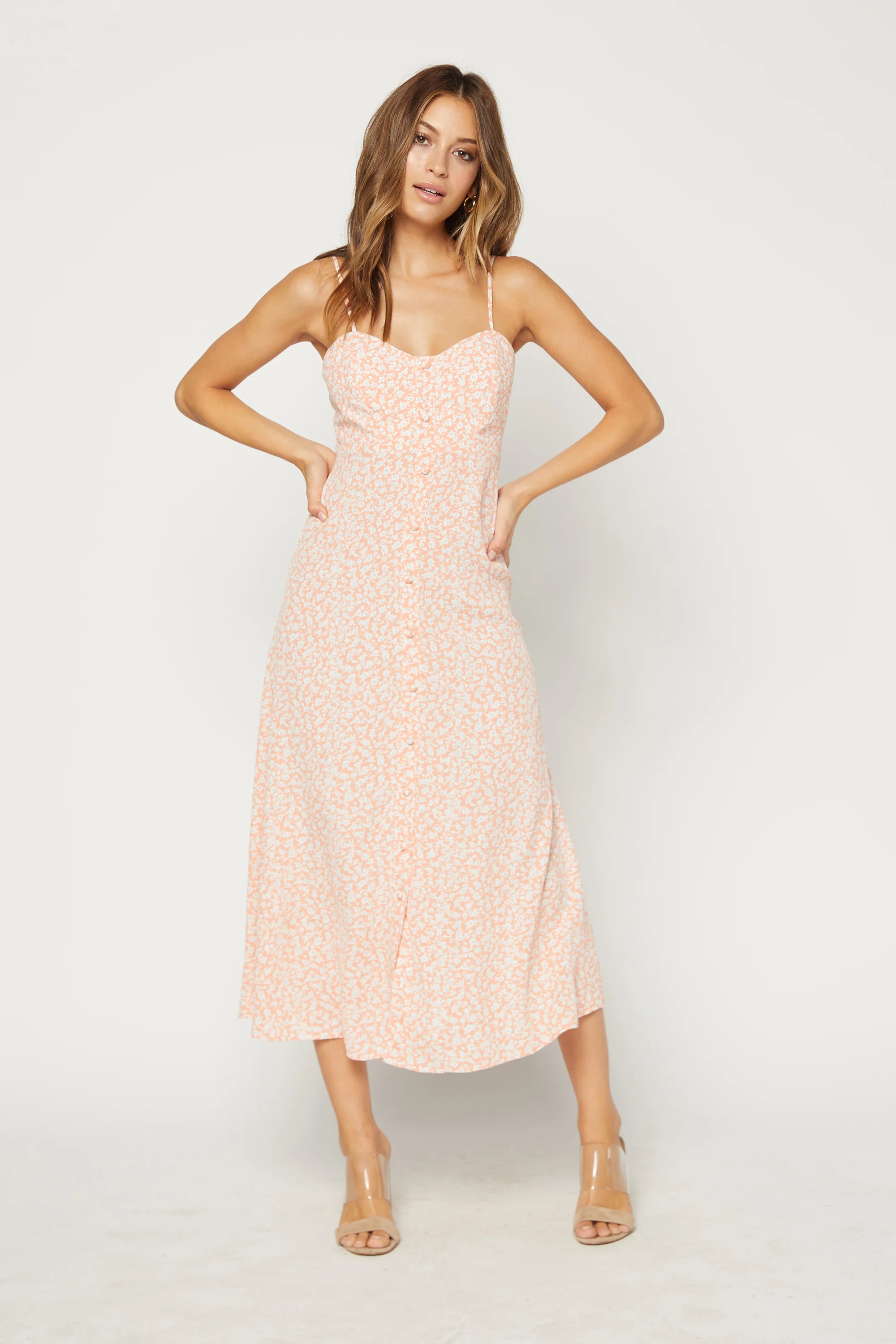 Flynn Skye Jules Floral Midi Dress