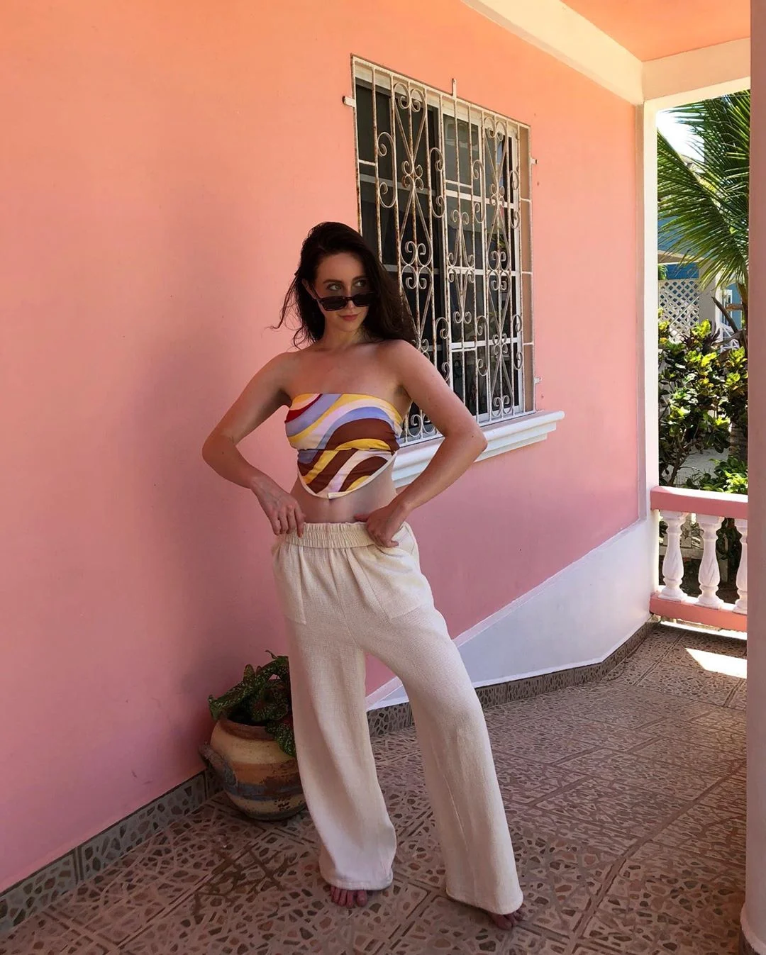 @shelbyeastman in Solid & Striped The Bianca Bikini - Wave Print