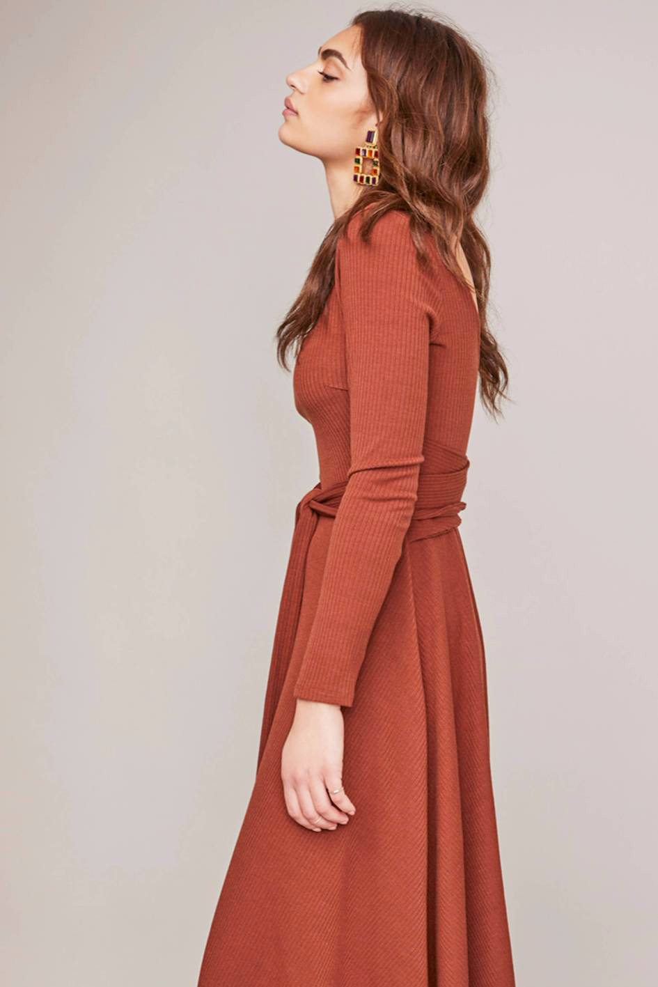 ASTR the Label Sinclair Knit Midi Dress