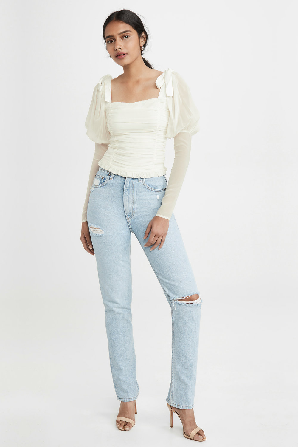 For Love /& Lemons Womens Prince Crop Top