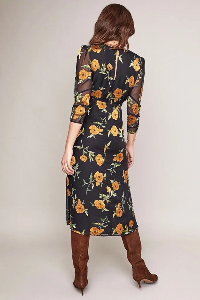 ASTR the Label Joni Floral Midi Dress