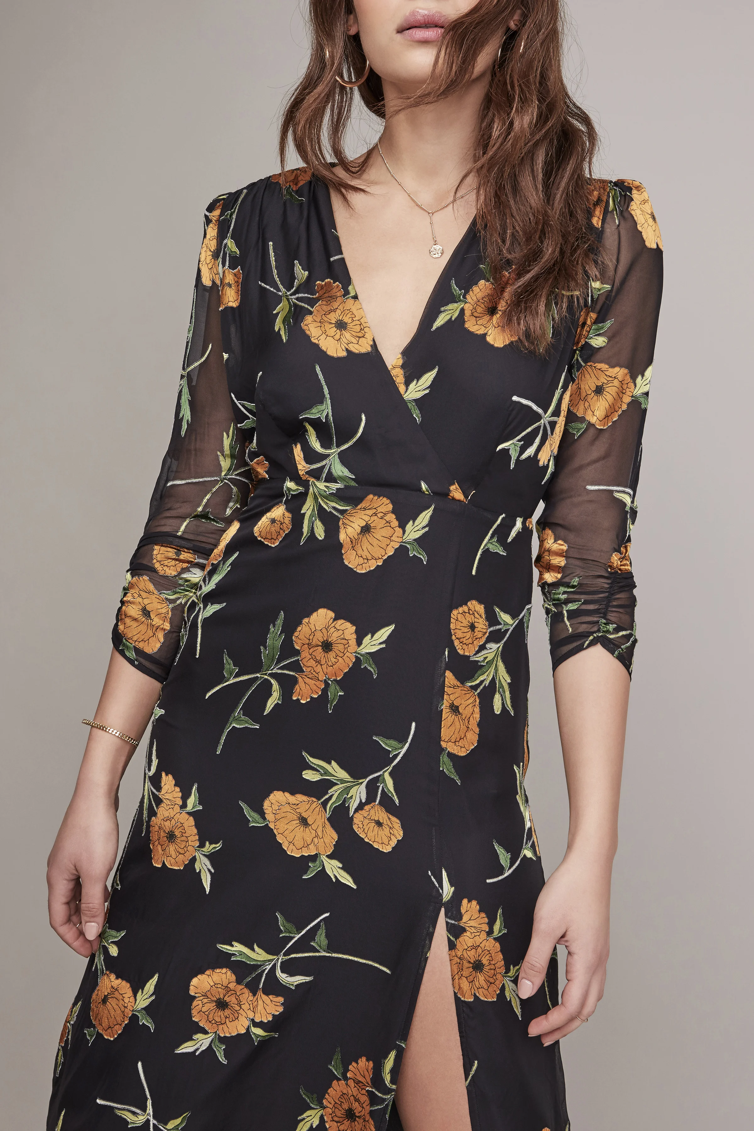 ASTR the Label Joni Floral Midi Dress