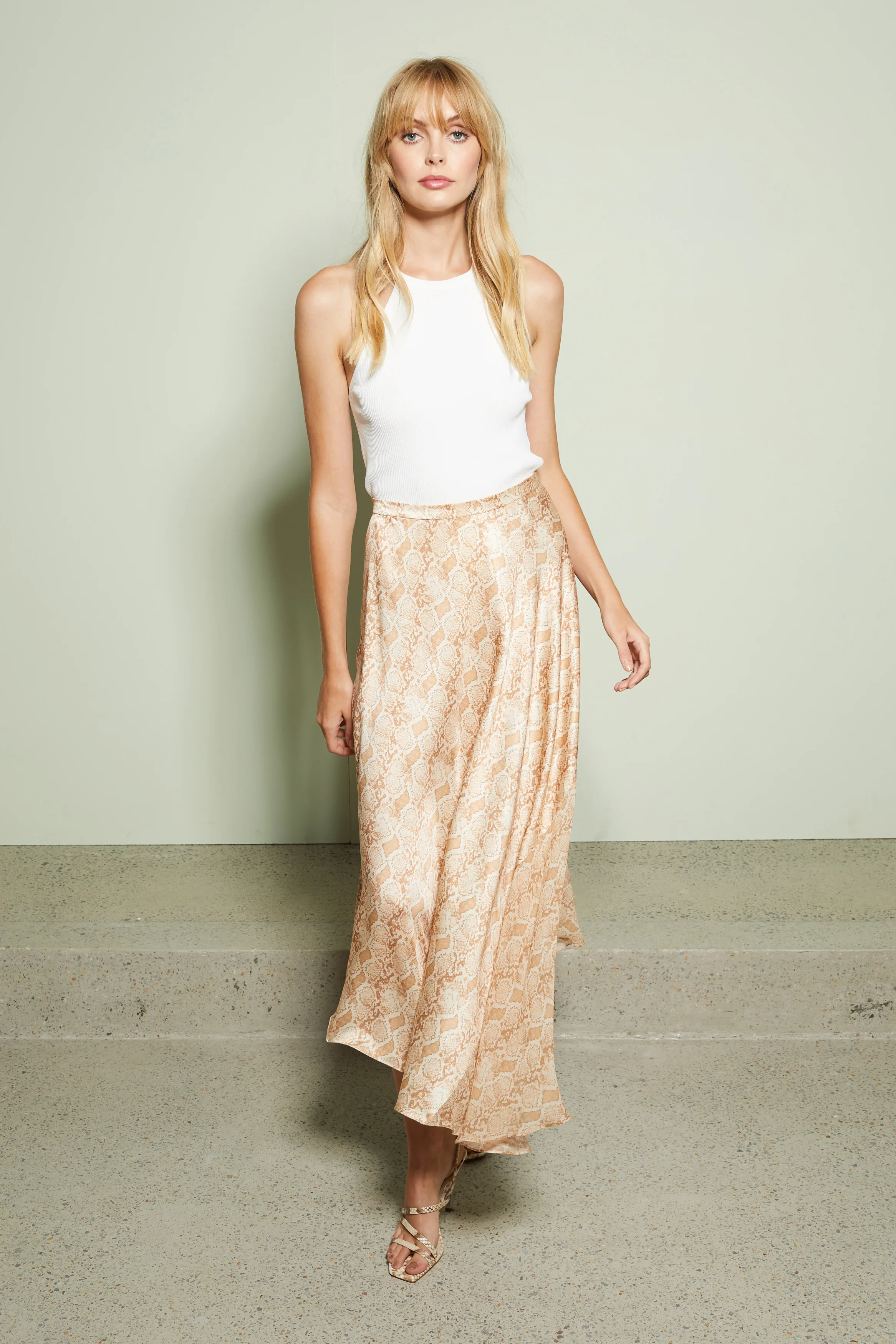Bec + Bridge Anaconda Midi Skirt - Python Print